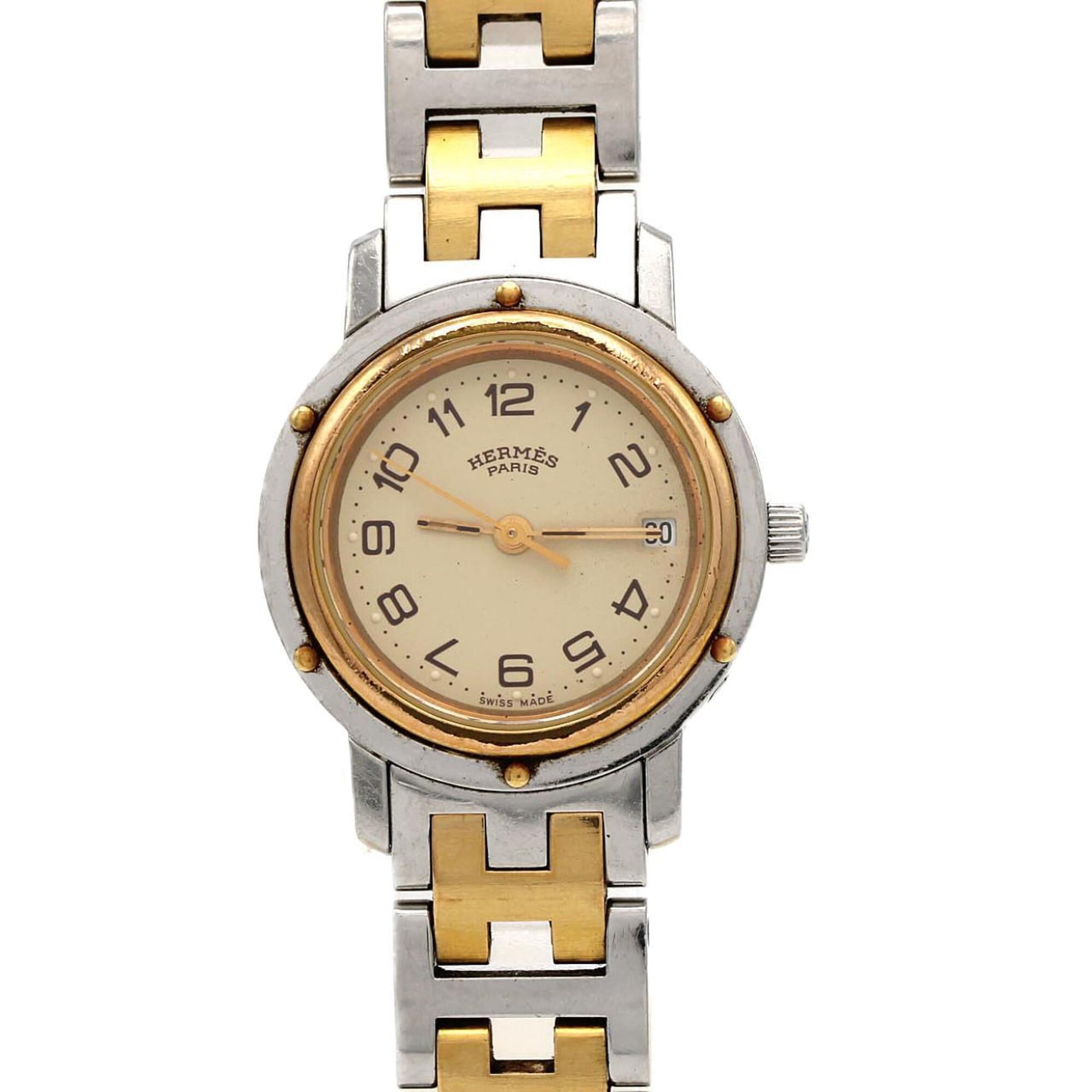 Hermes Clipper CL3.240 Ivory Dial 24mm Watch