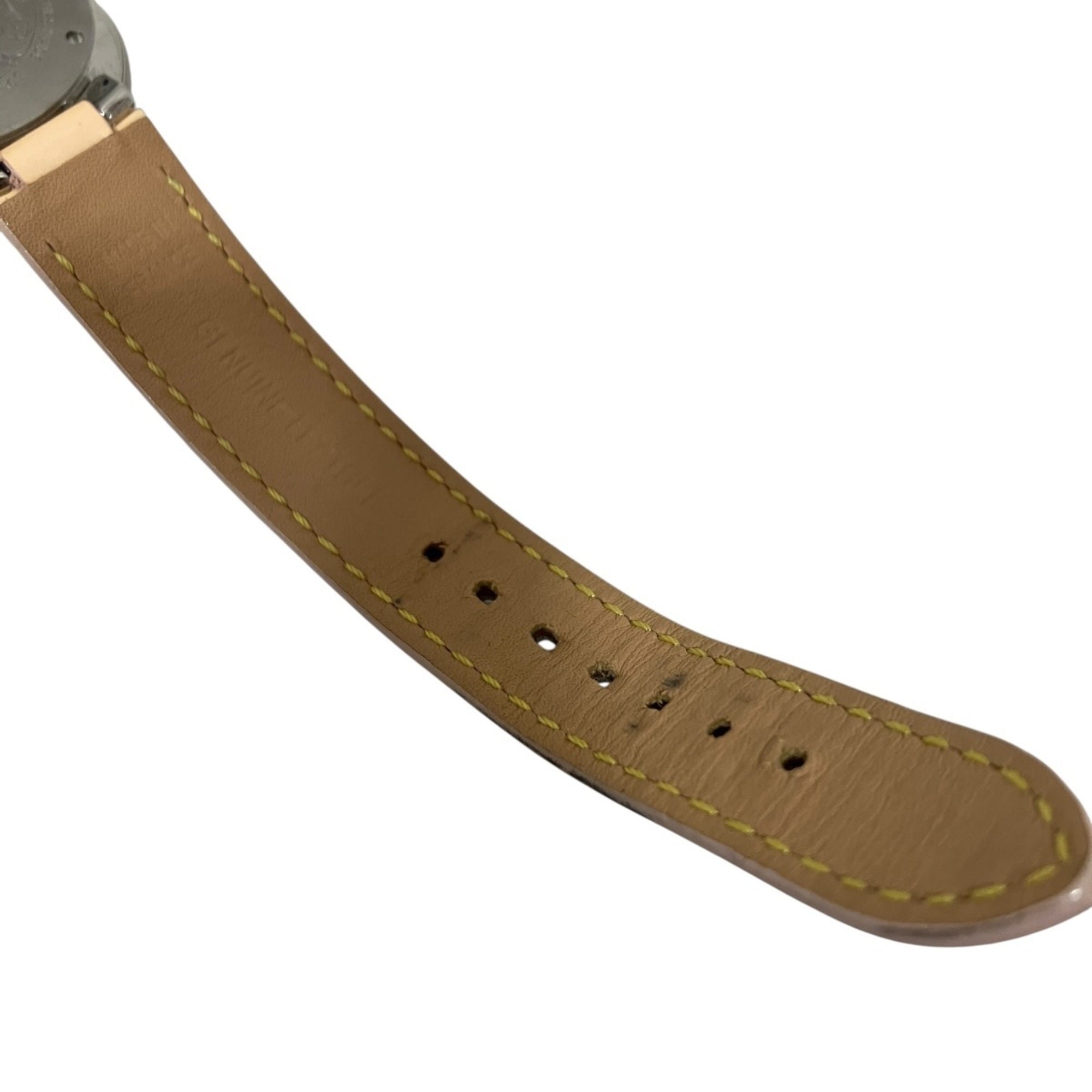 Louis Vuitton Tambour Monogram PM Watch, Verny, Total Weight 36.3g, Stainless Steel, Genuine Leather Strap, Quartz Movement, White Dial, Q12MG
