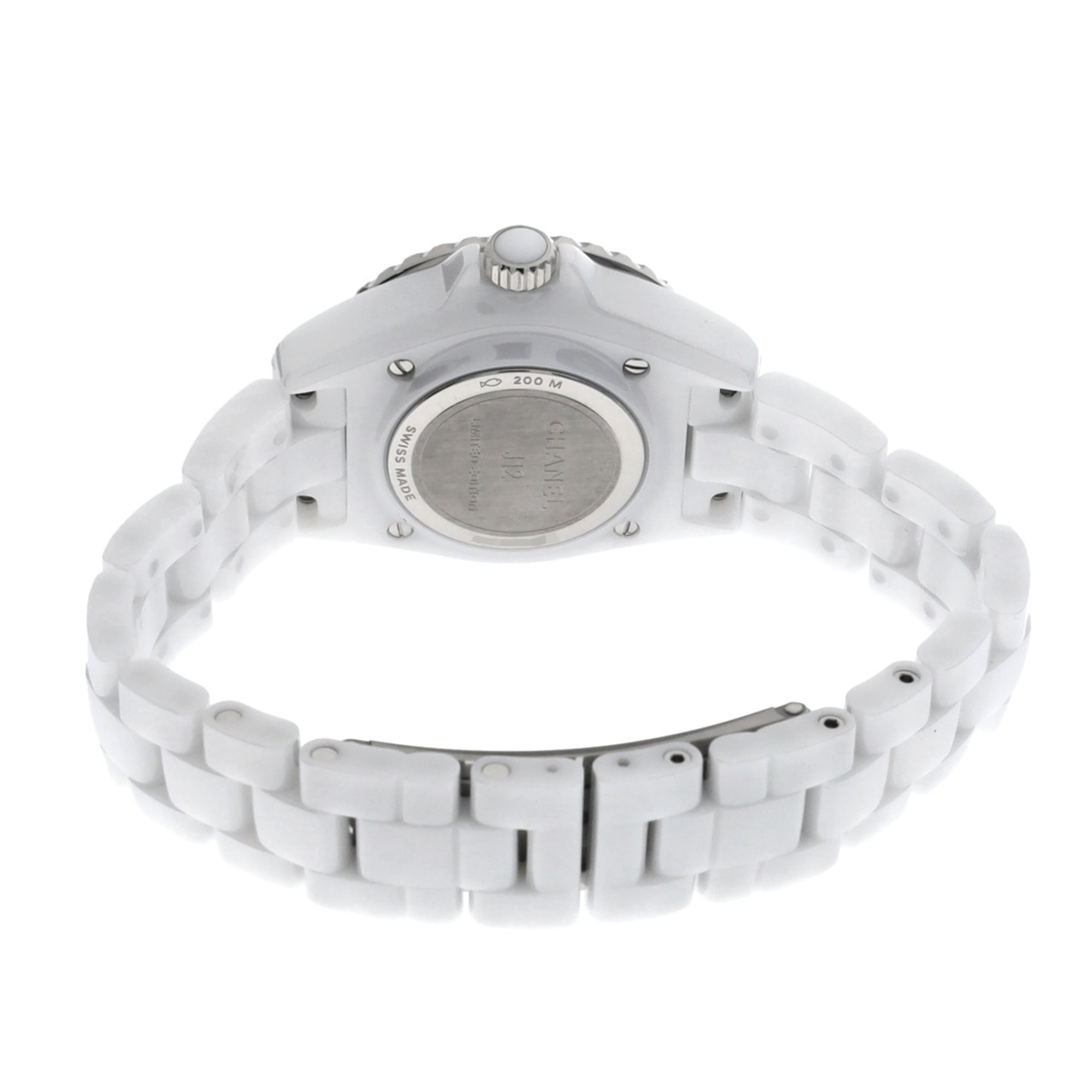 Chanel J12 Wanted de 33MM H7419 White Lacquer Women's Quartz Watch Used Ginzo