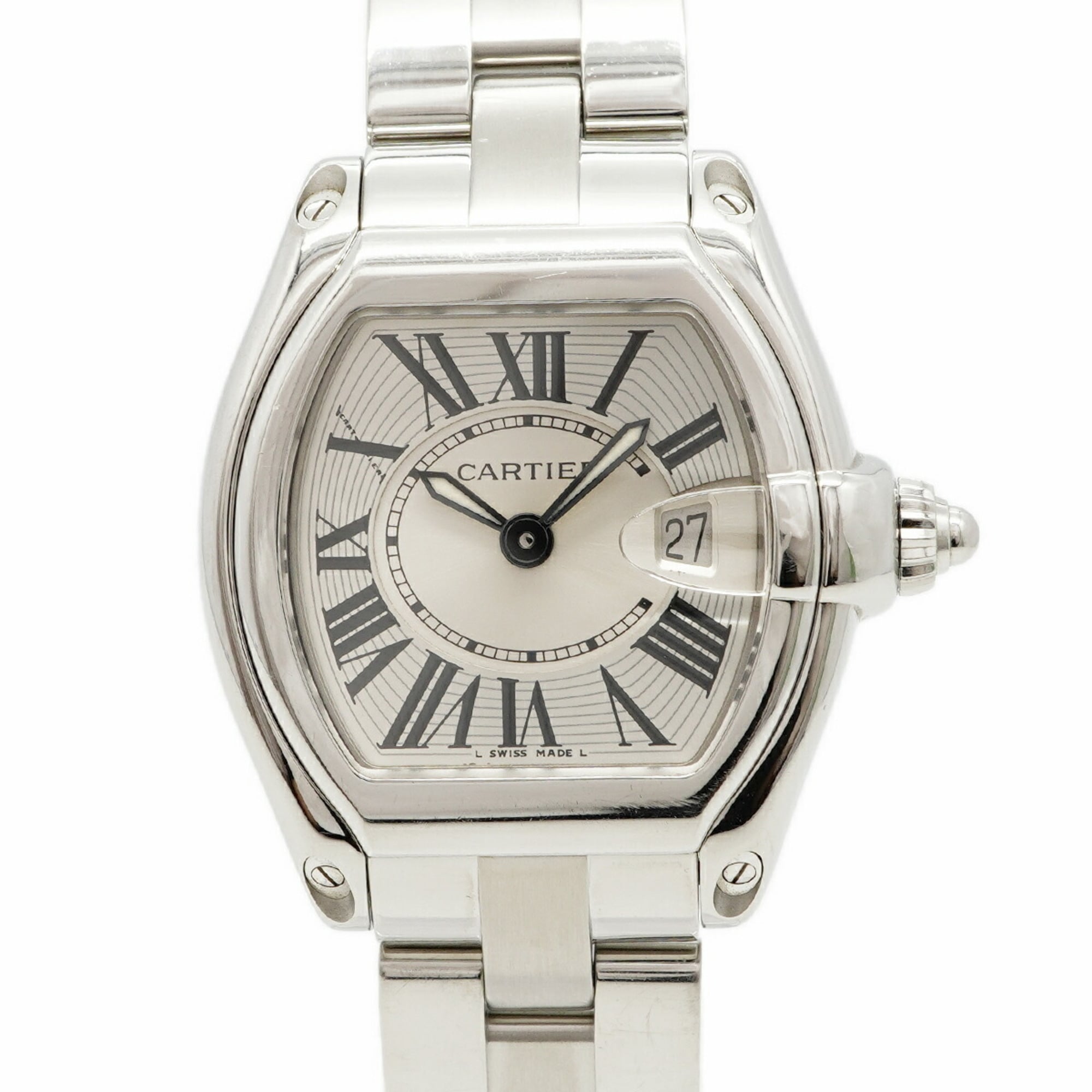 Cartier Roadster W62016V3 Silver Dial 31mm Watch