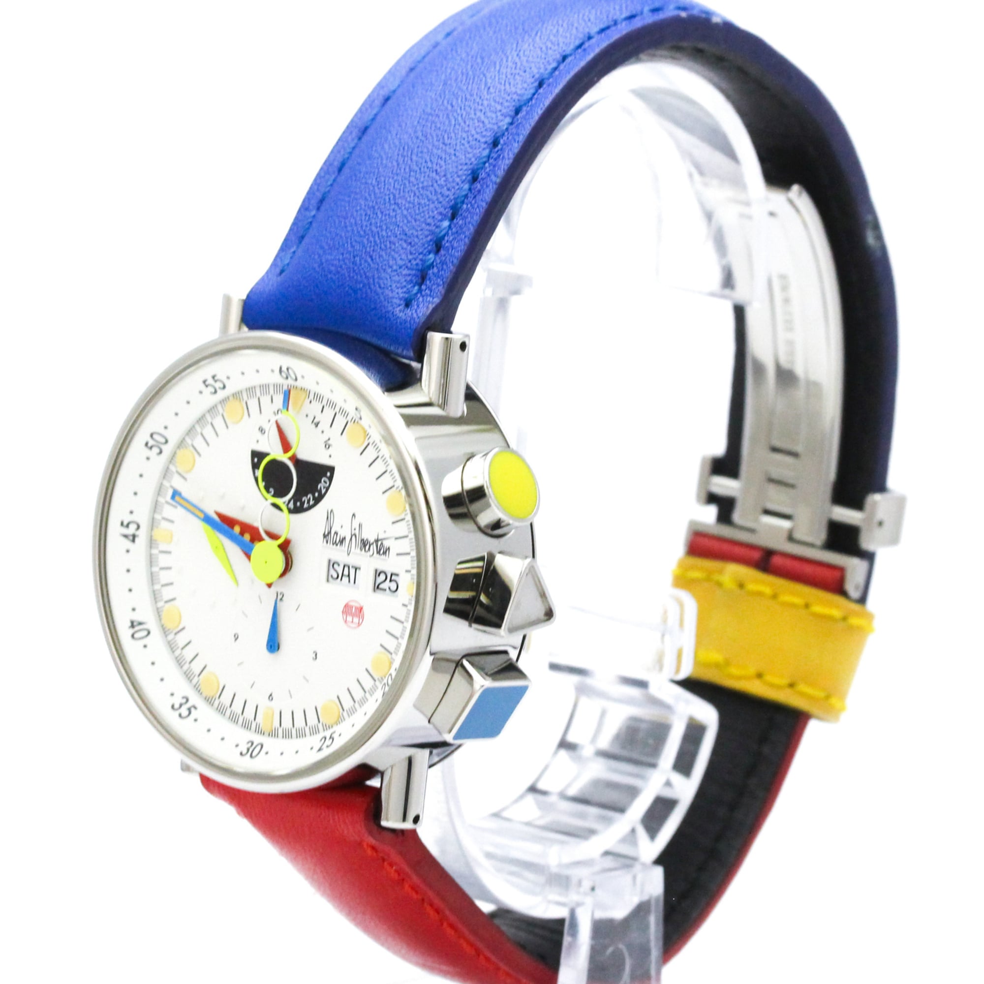 Alain Silberstein Krono Bauhaus LOW5100 White Dial 40mm Watch