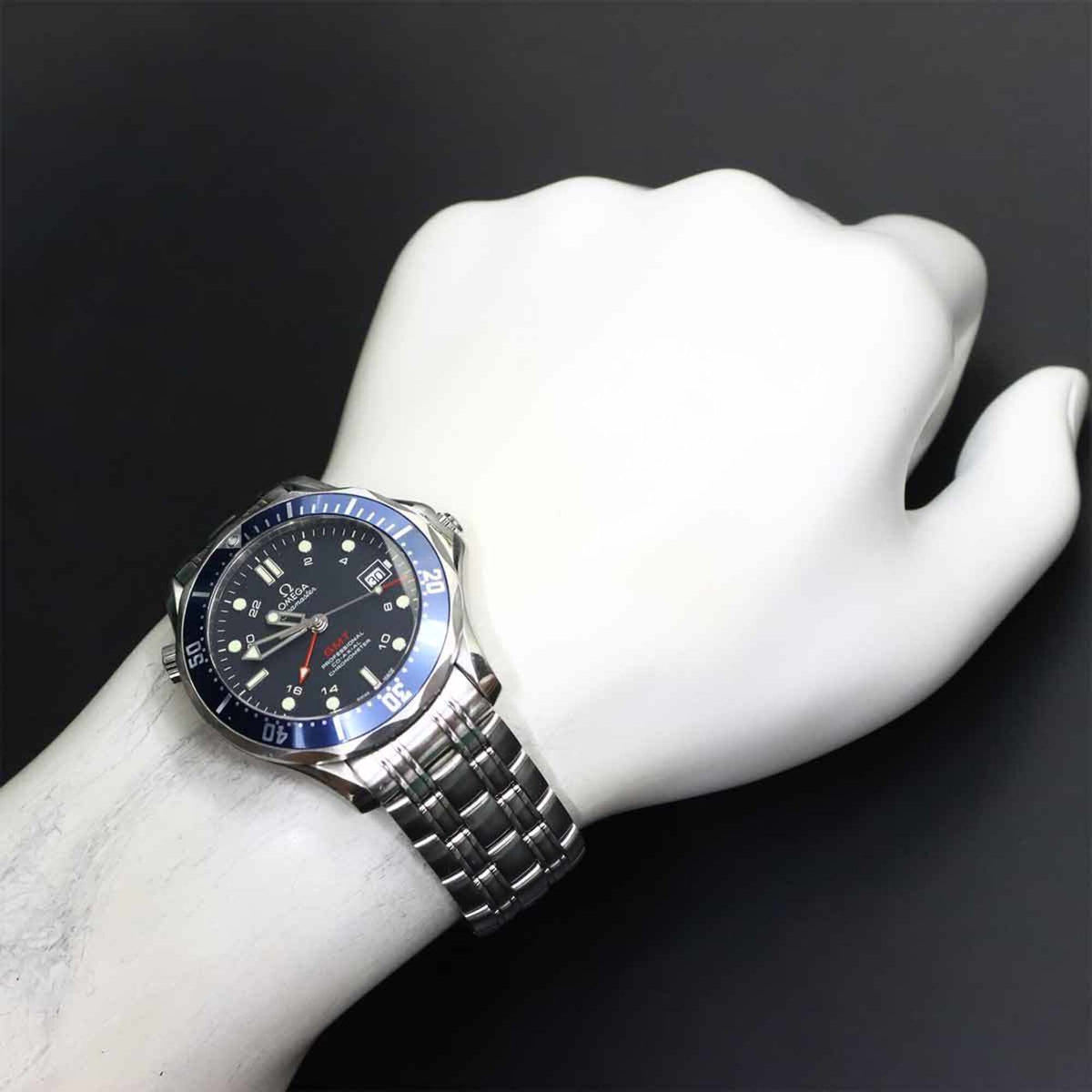 Omega Seamaster Professional 300 GMT 2535 80 Navy Dial 41mm Watch