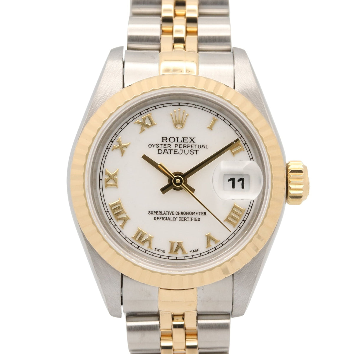 Rolex Datejust S-series 18K ( 69173 White Dial 26mm Watch