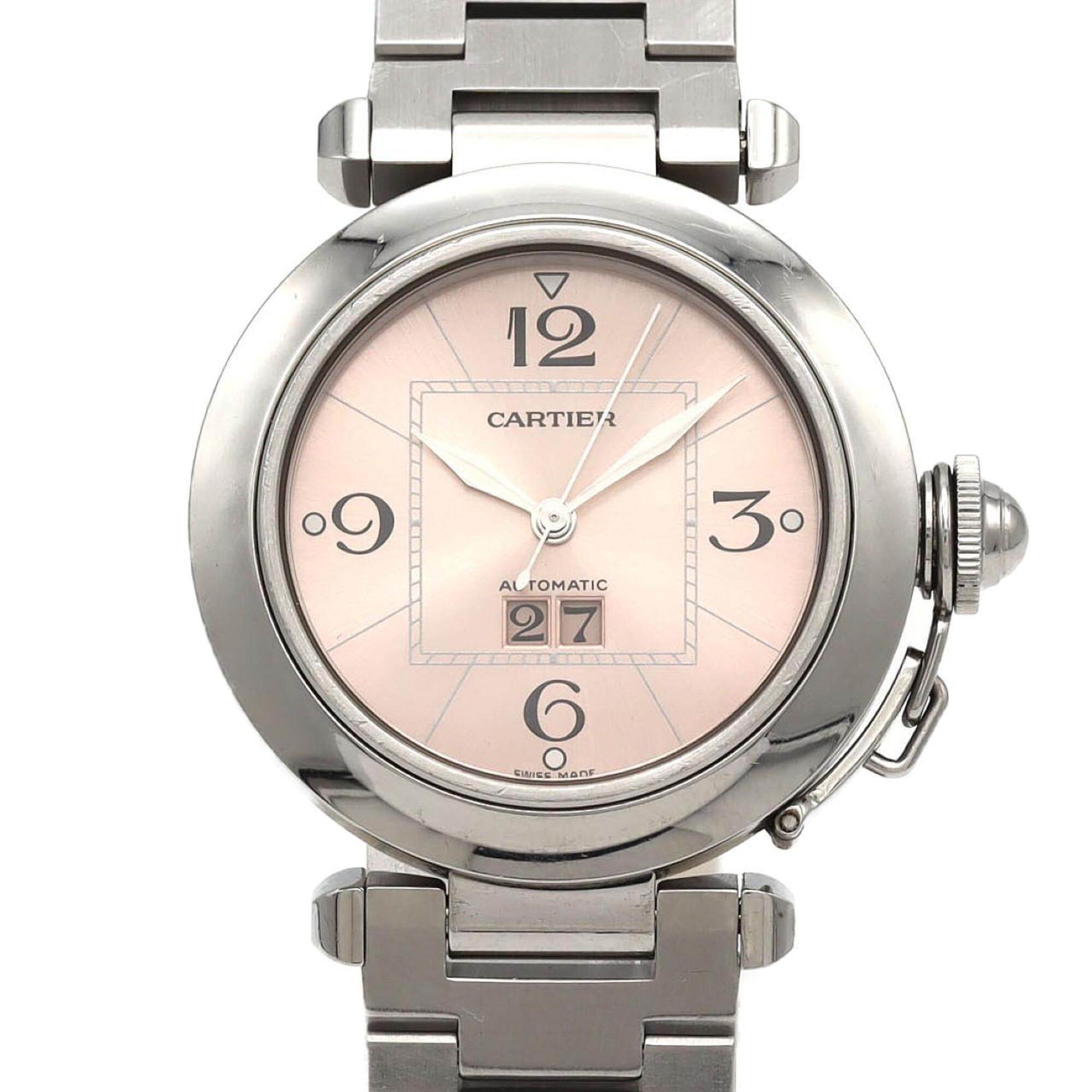 Cartier Pasha C Grande Date W31058M7 Pink Dial 35mm Watch