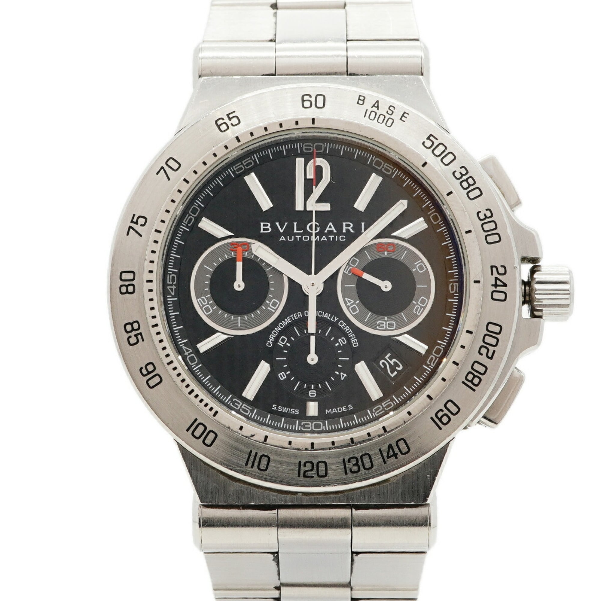 Bvlgari Diagono Professional DP42SCH Black Dial 42mm Watch