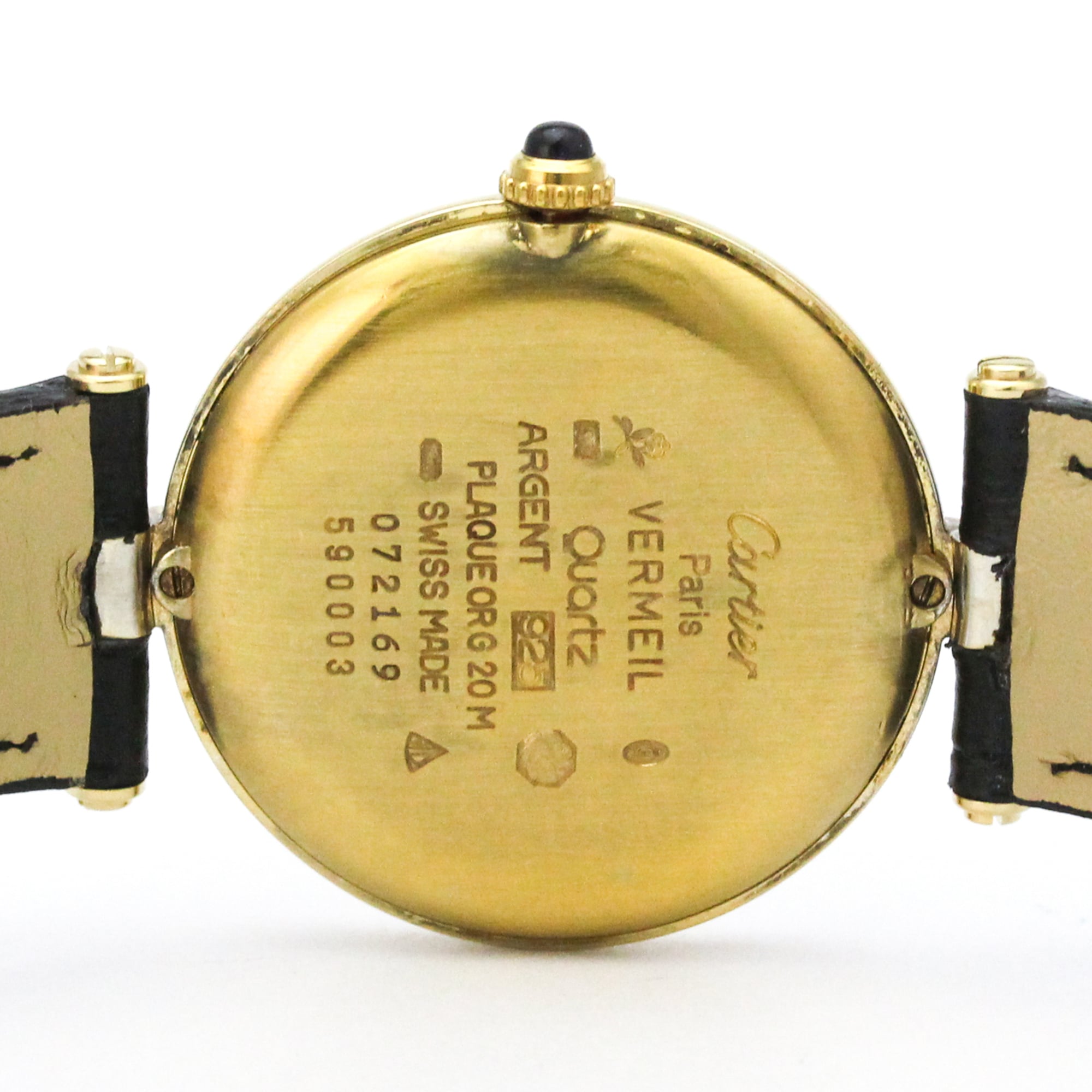 Cartier Must 590000 Gold Dial 30mm Watch