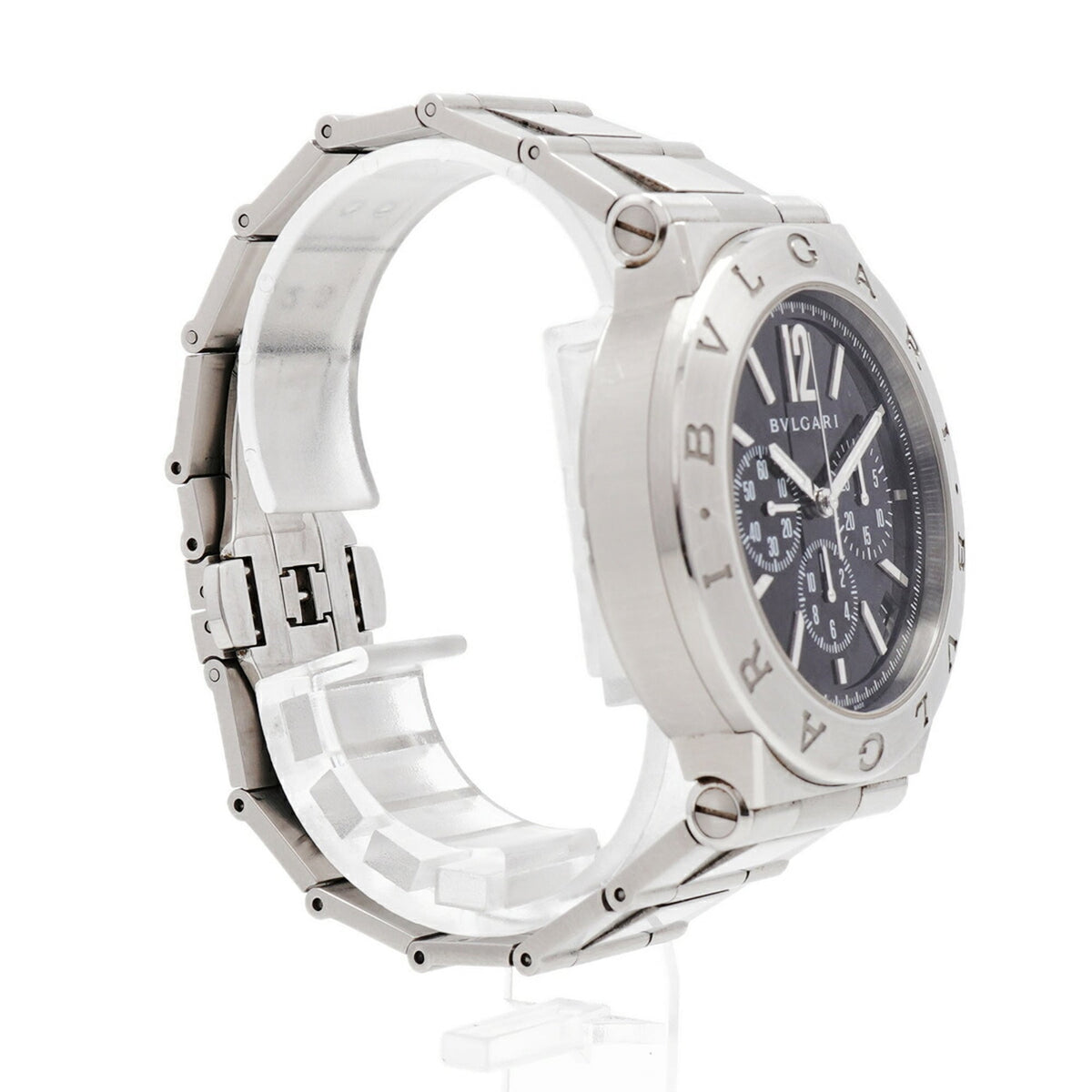 Bvlgari Diagono Velocissimo DG41SCH Black Dial 41mm Watch