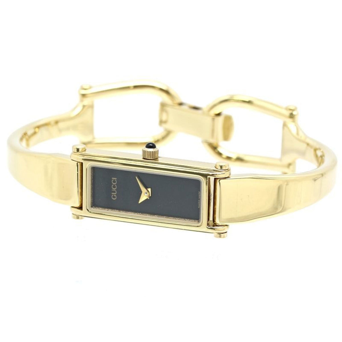 Bracelet Gucci YA015557 1500L Noir Montre à cadran de 12 mm