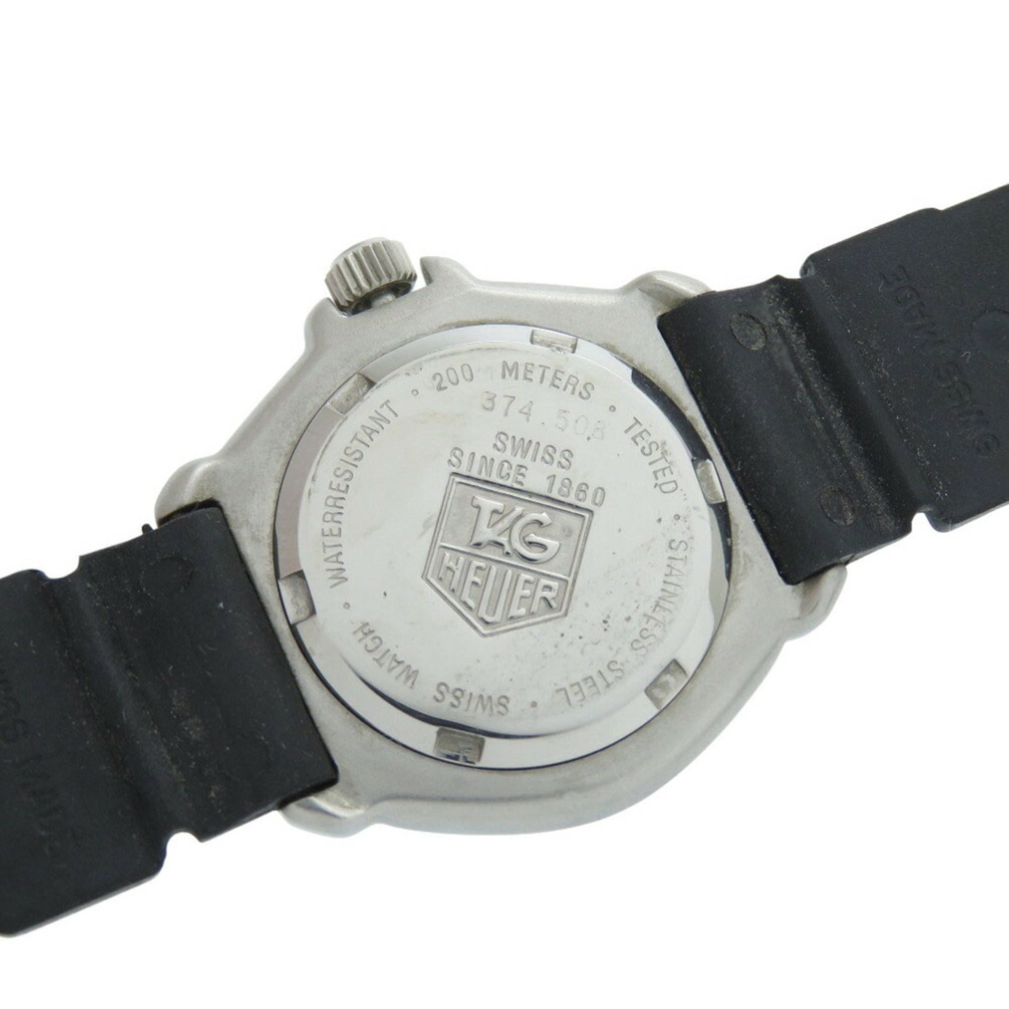 TAG Heuer Formula 1 374.508 Armbanduhr aus Edelstahl mit Kautschukarmband Schwarz ZifferblattQuarz 1910