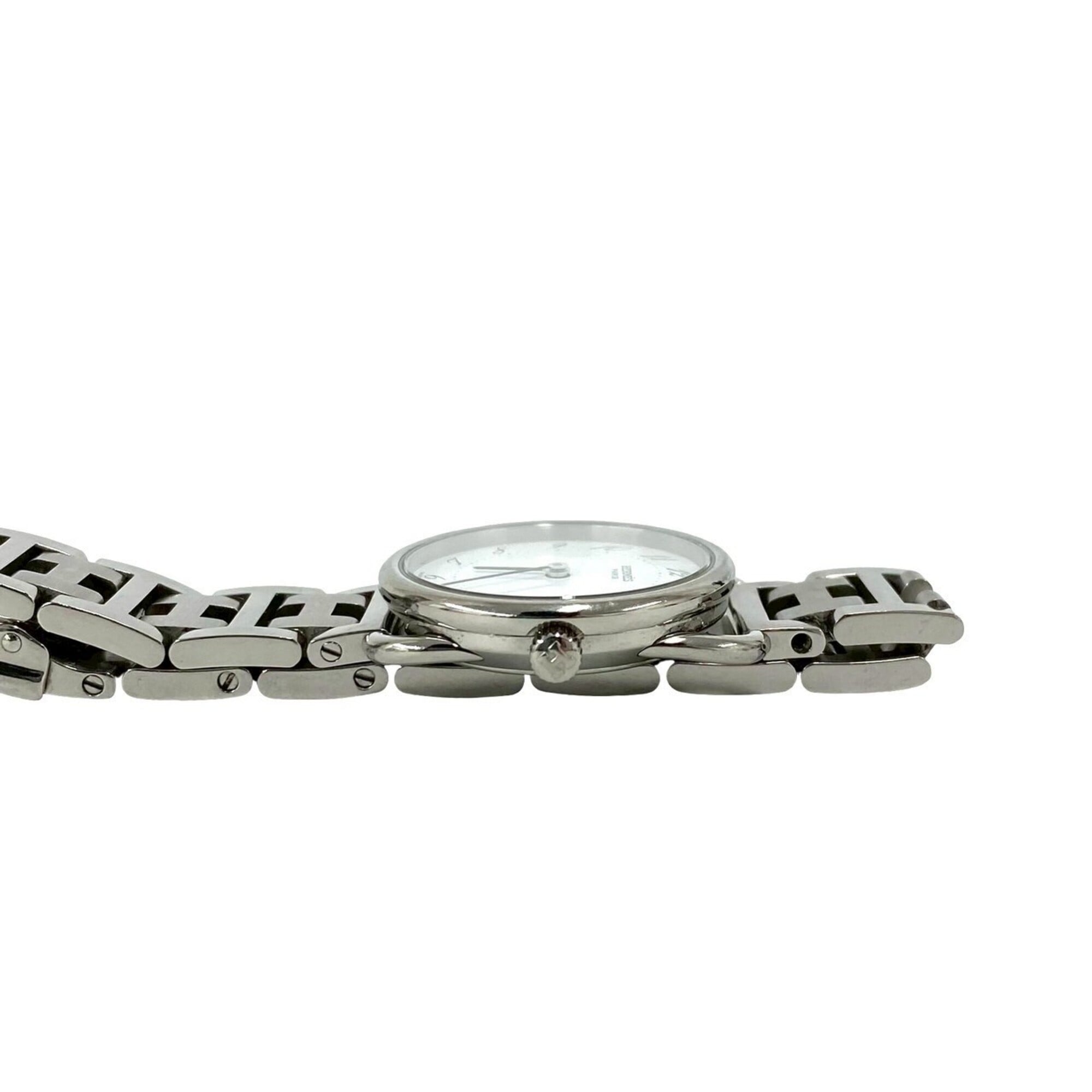 HERMES Vintage Arceau Stainless Steel Quartz Wristwatch, Silver, 39681