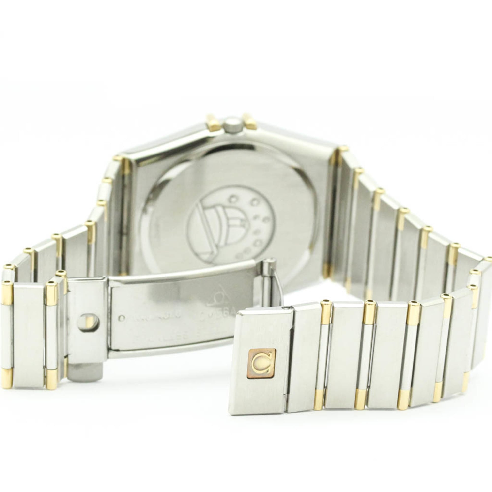 OMEGA Constellation Herrenuhr 18 Karat Gold Edelstahl Quarz 396.1080