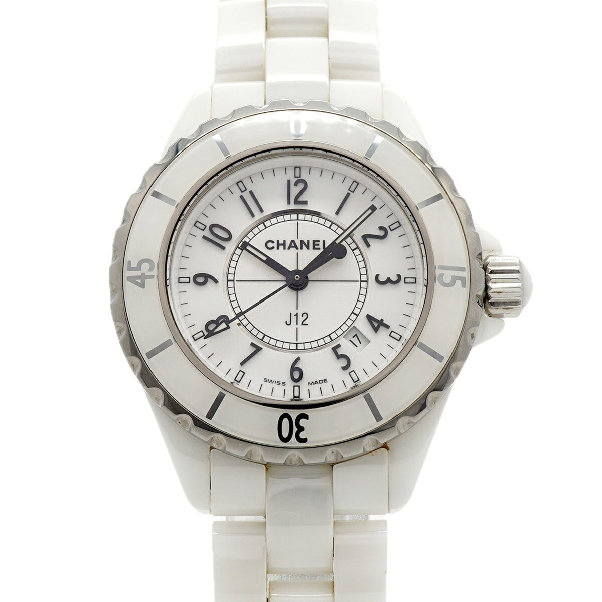 Chanel J12 H0968 Weiß Zifferblatt 33 mm Uhr