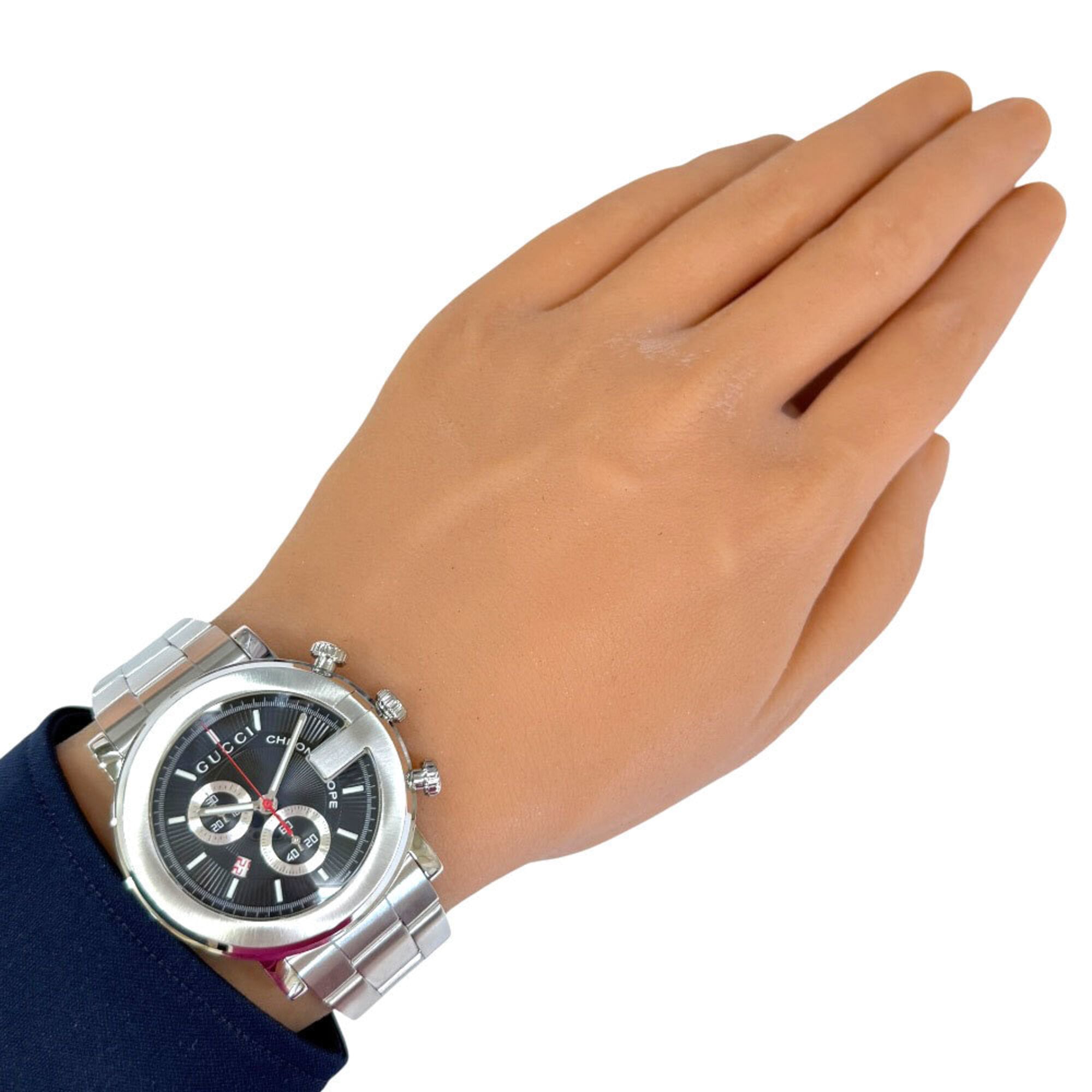Gucci G-Chrono Stainless Steel 101M Quartz Chronograph.