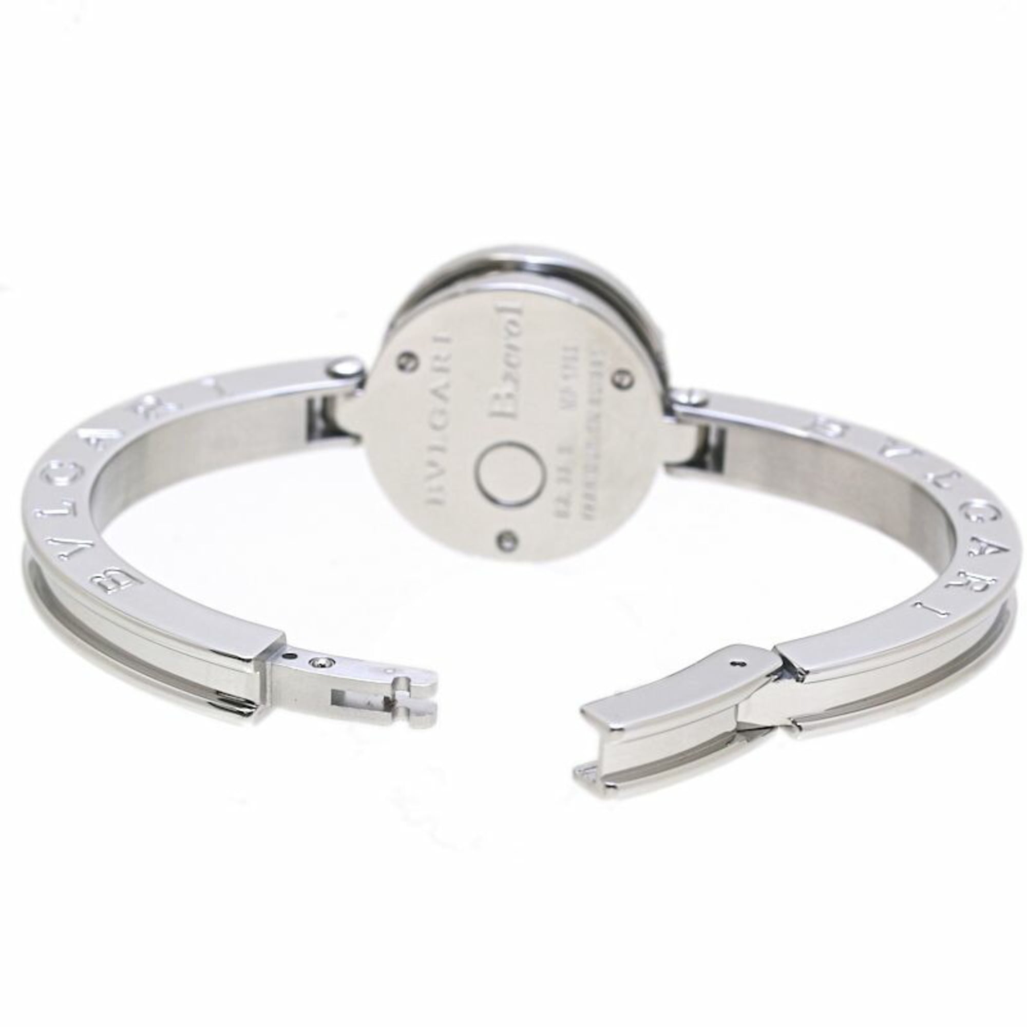 BVLGARI B.zero1 BZ22WSDS BZ22S dameshorloge met diamanten lunette, klein formaat, roestvrij staal, 40174