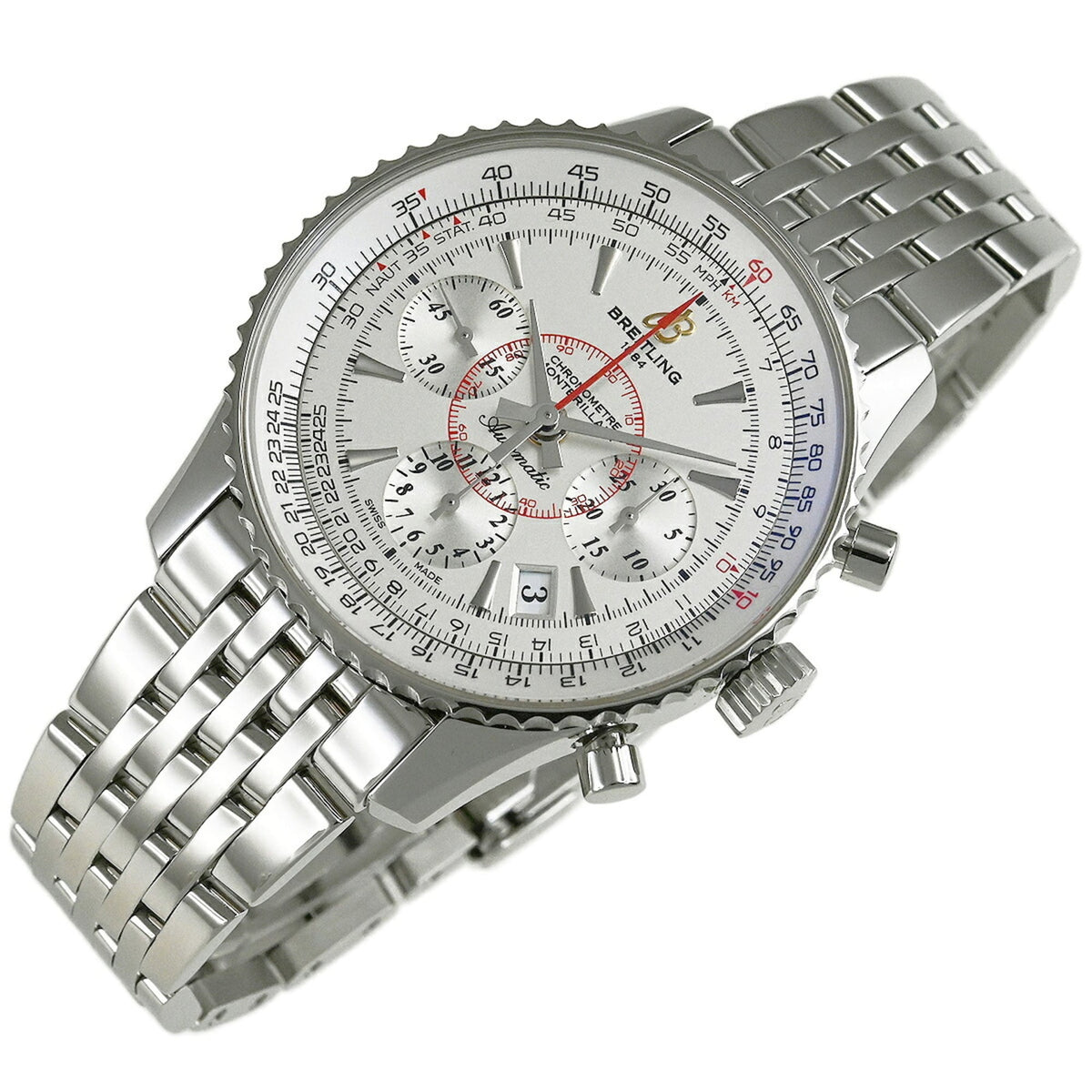 Breitling Montbrillant AB013012/G709 (AB0130) Silver Dial 40mm Watch