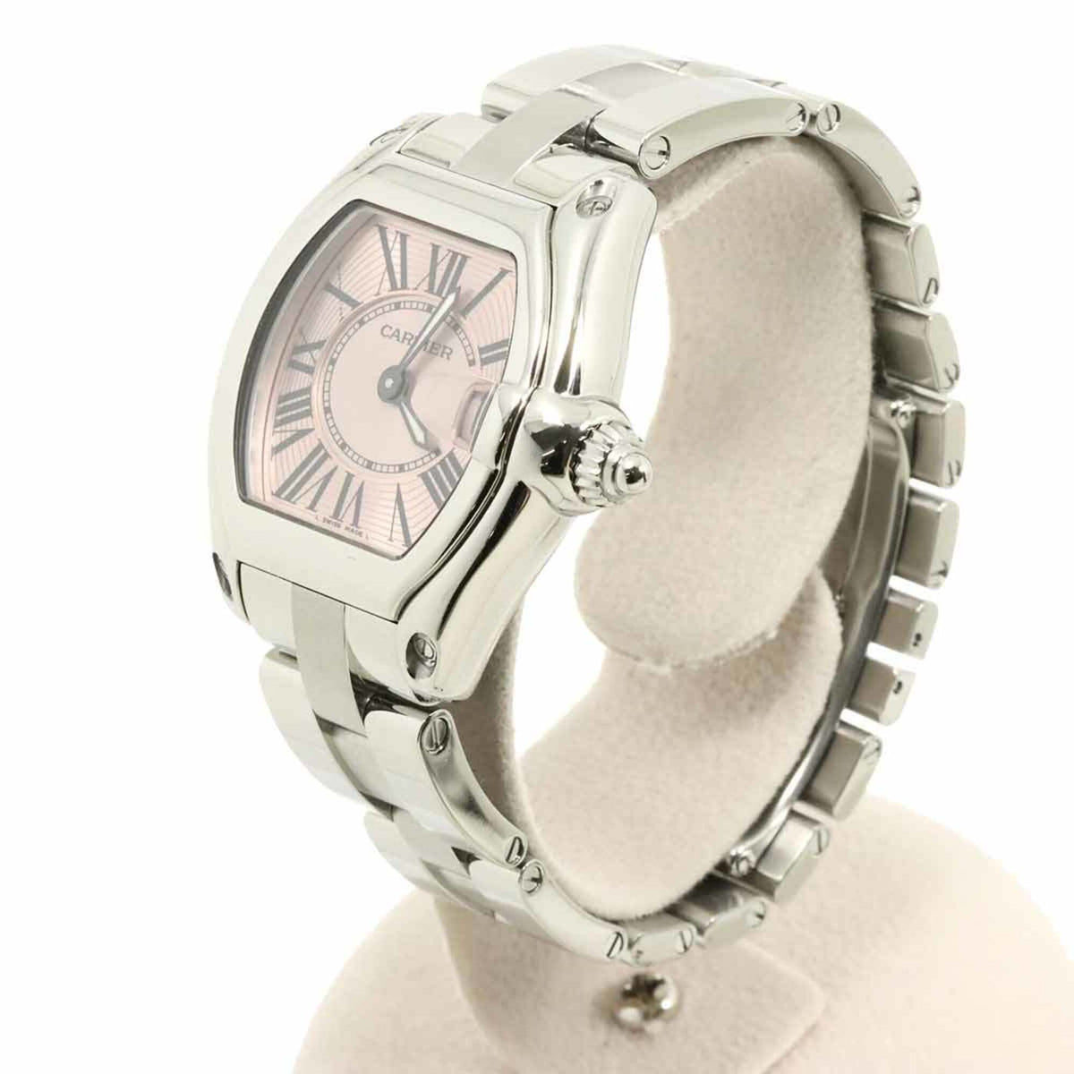 Cartier Roadster SM W62017V3 Pink Dial 33mm Watch