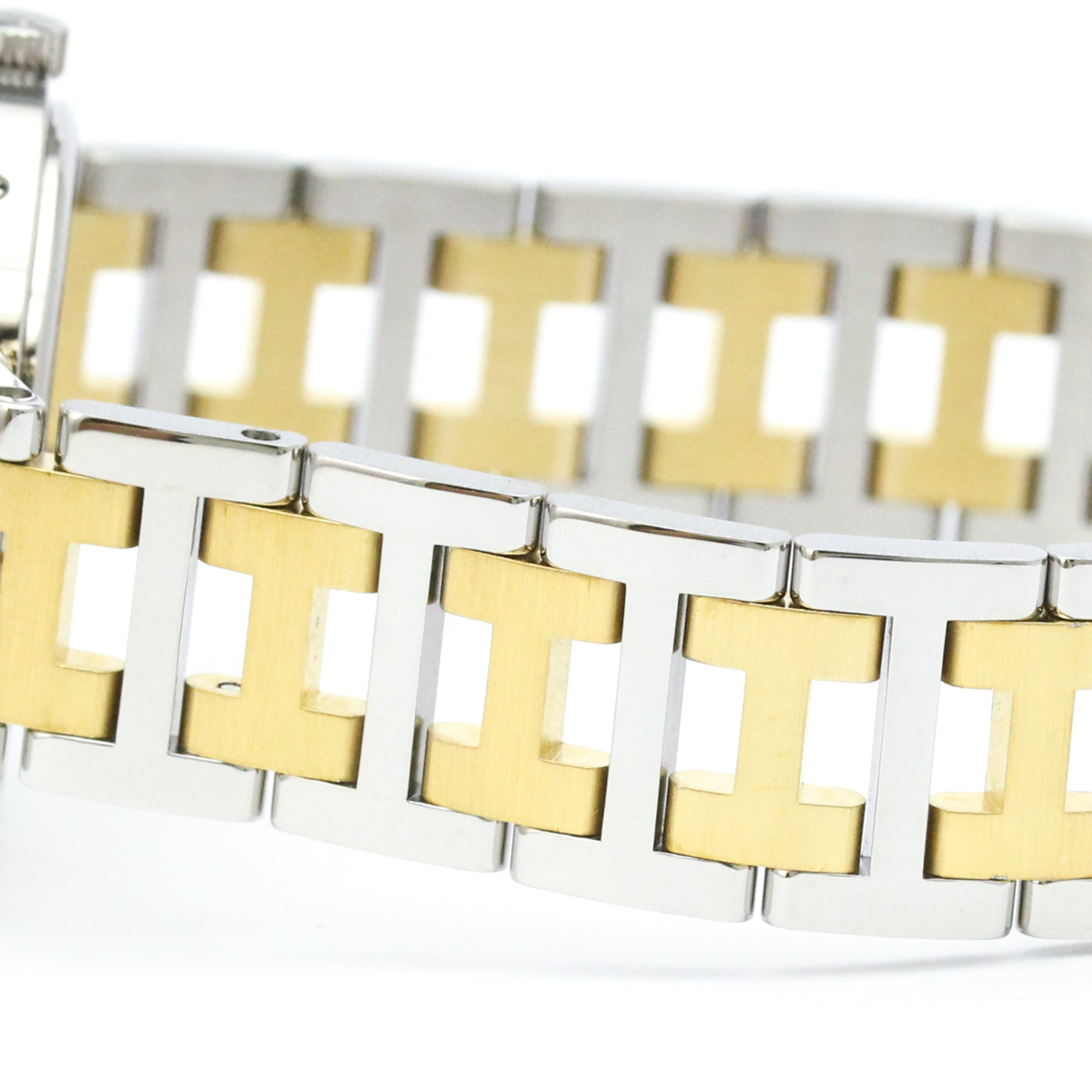 HERMES Clipper Gold Plated Stainless Steel Quartz