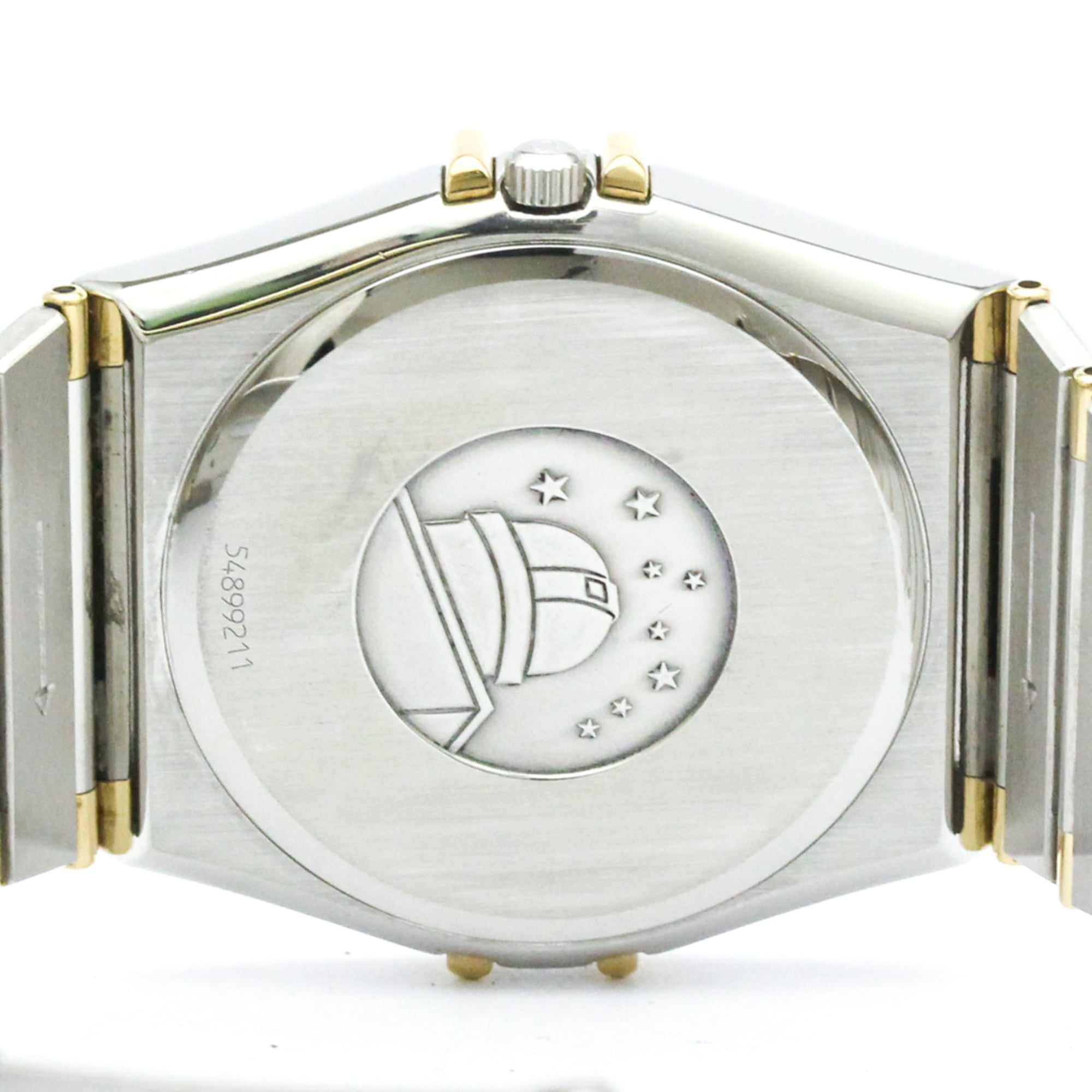 OMEGA Constellation Herrenuhr 18 Karat Gold Edelstahl Quarz 396.1080