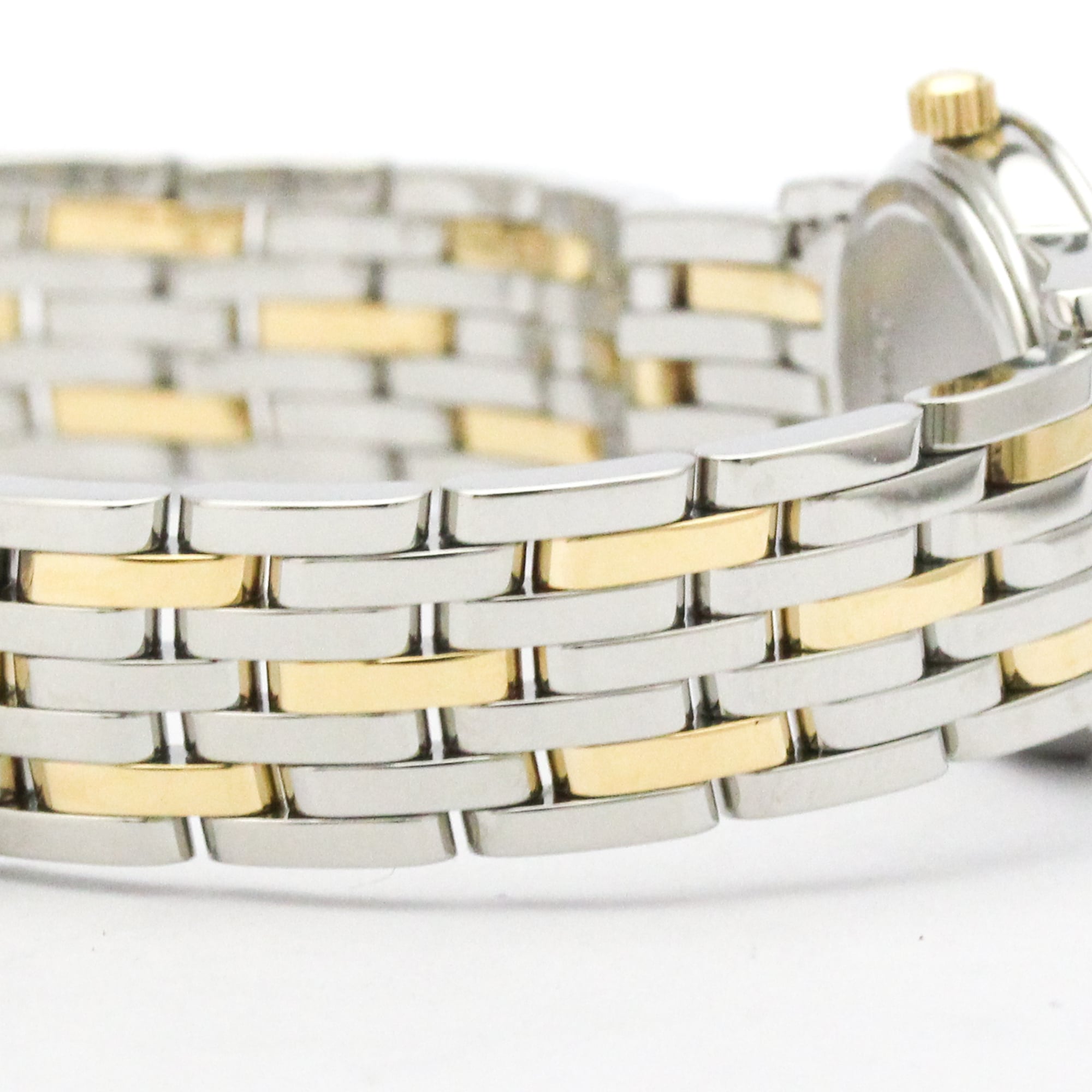 OMEGA De Ville Prestige MOP 18-karaats goud en staal quartz dameshorloge 424.20.24.60.05.001