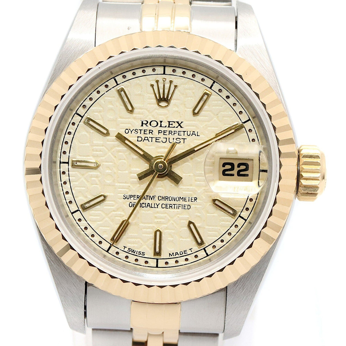 Rolex Datejust W-series 18K ( 69173 Ivory Dial 26mm Watch