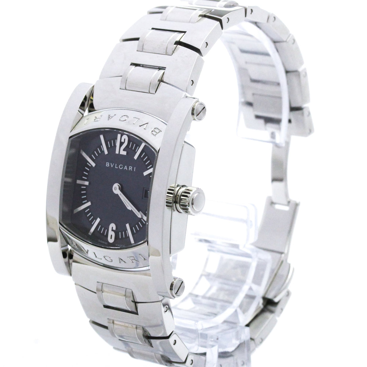 Bvlgari Assioma AA39S mit grauem Zifferblatt 39mm Uhr
