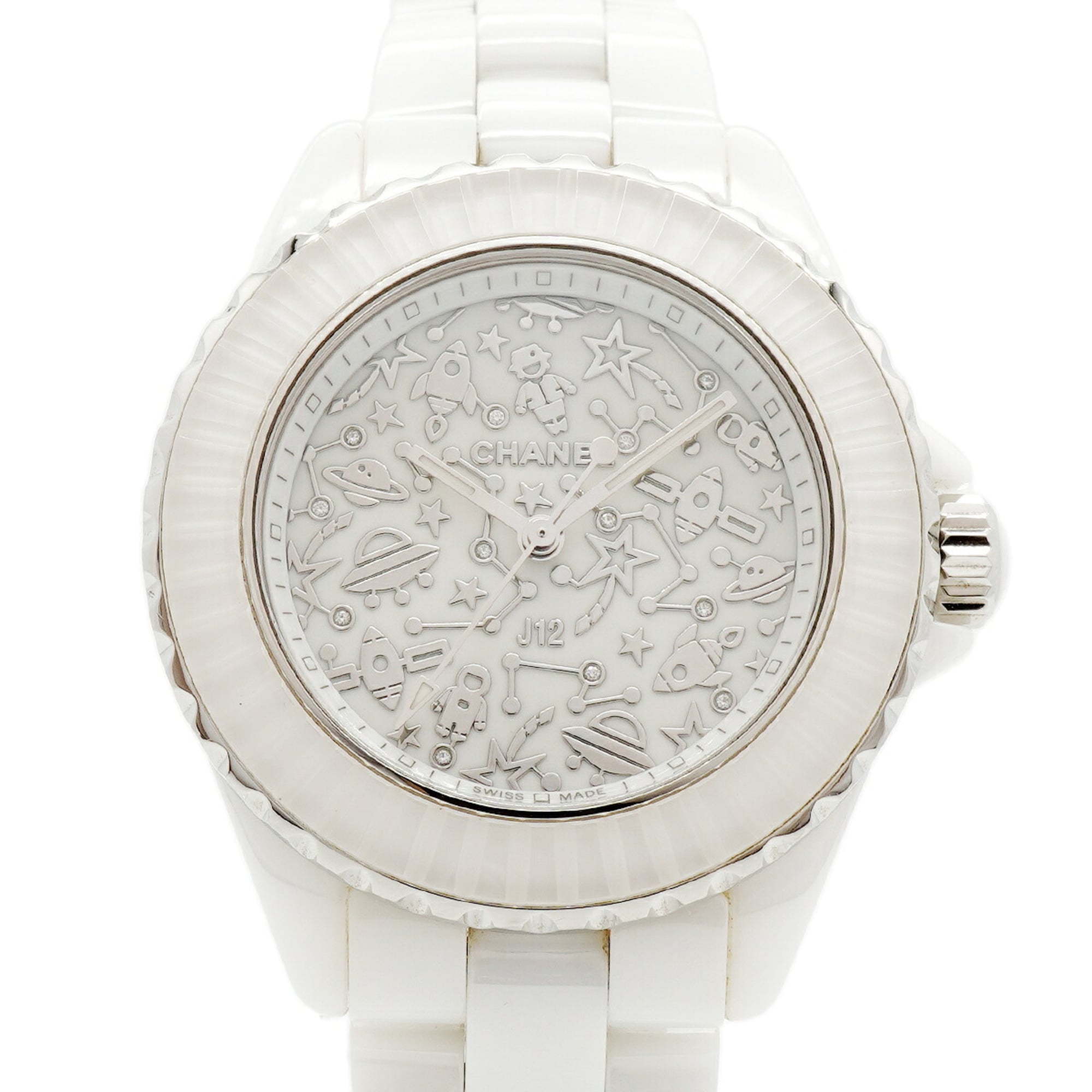 Chanel J12 Cosmic H7990 Weiß Zifferblatt 33 mm Uhr