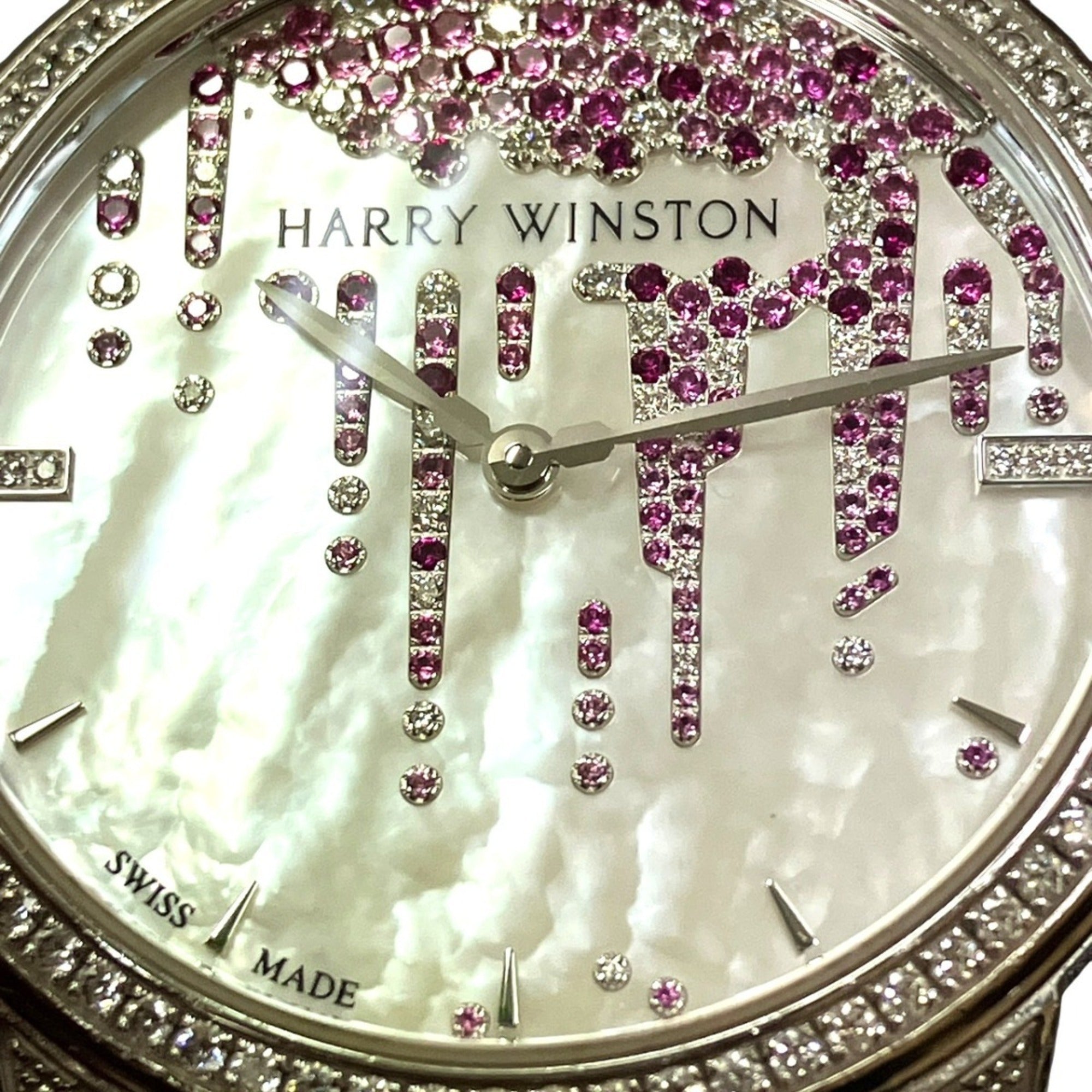 Harry Winston Midnight Diamond Stalactite MIDAHM36WW001 Pearl Dial 36mm Watch