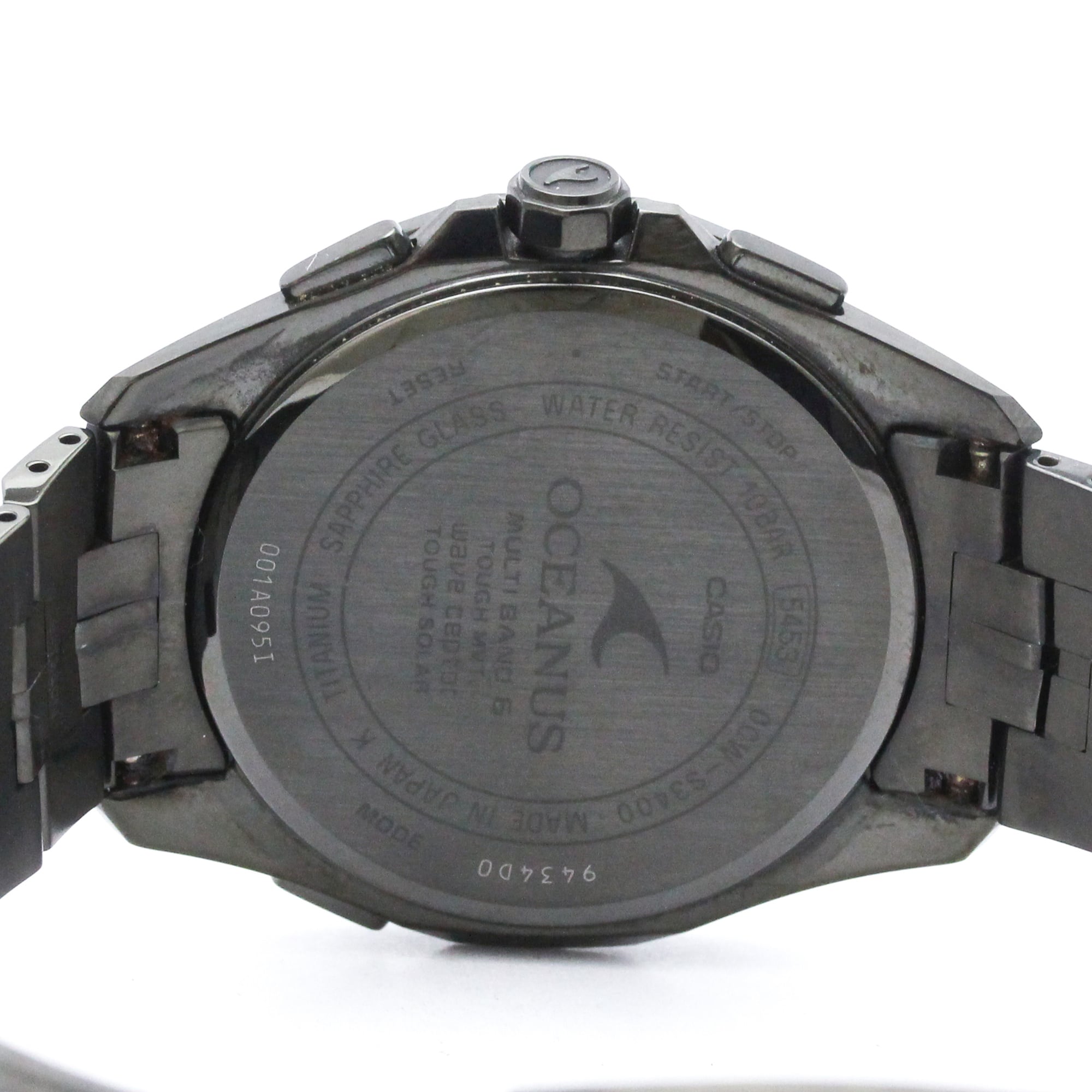 CASIO Oceanus Titanium Manta Solar Mens Watch OCW-S3400B-1AJF