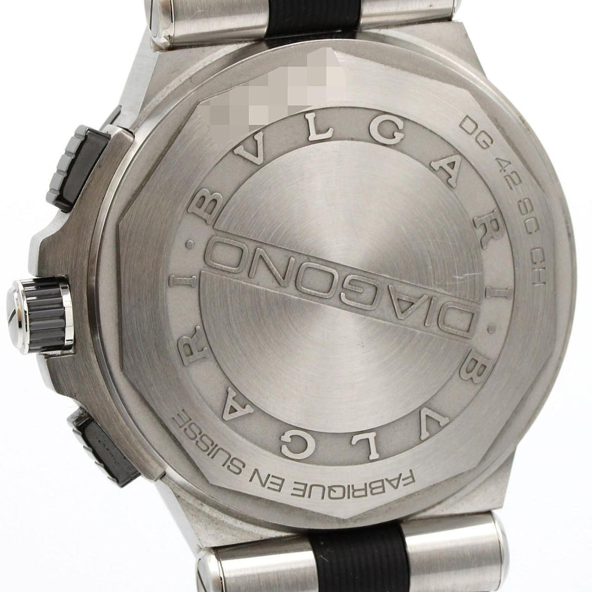Bvlgari Bulgari Diagono Chronograph DG42SCCH/DG42C6SCVDCH Black, Silver Dial 42mm Watch