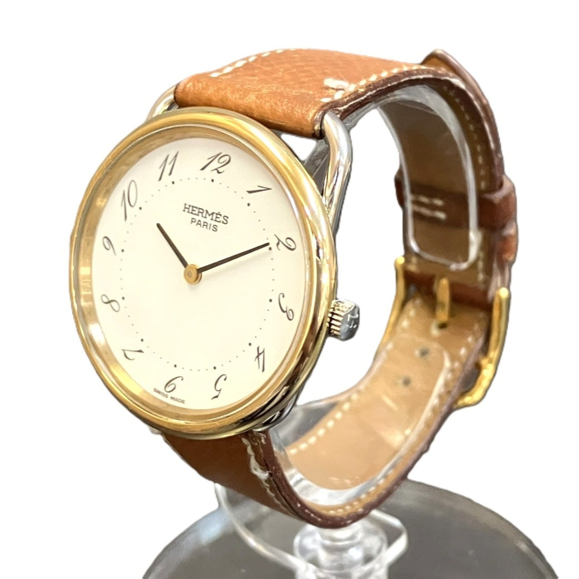 Hermes Arceau GZl1j237 White Dial 30mm Watch