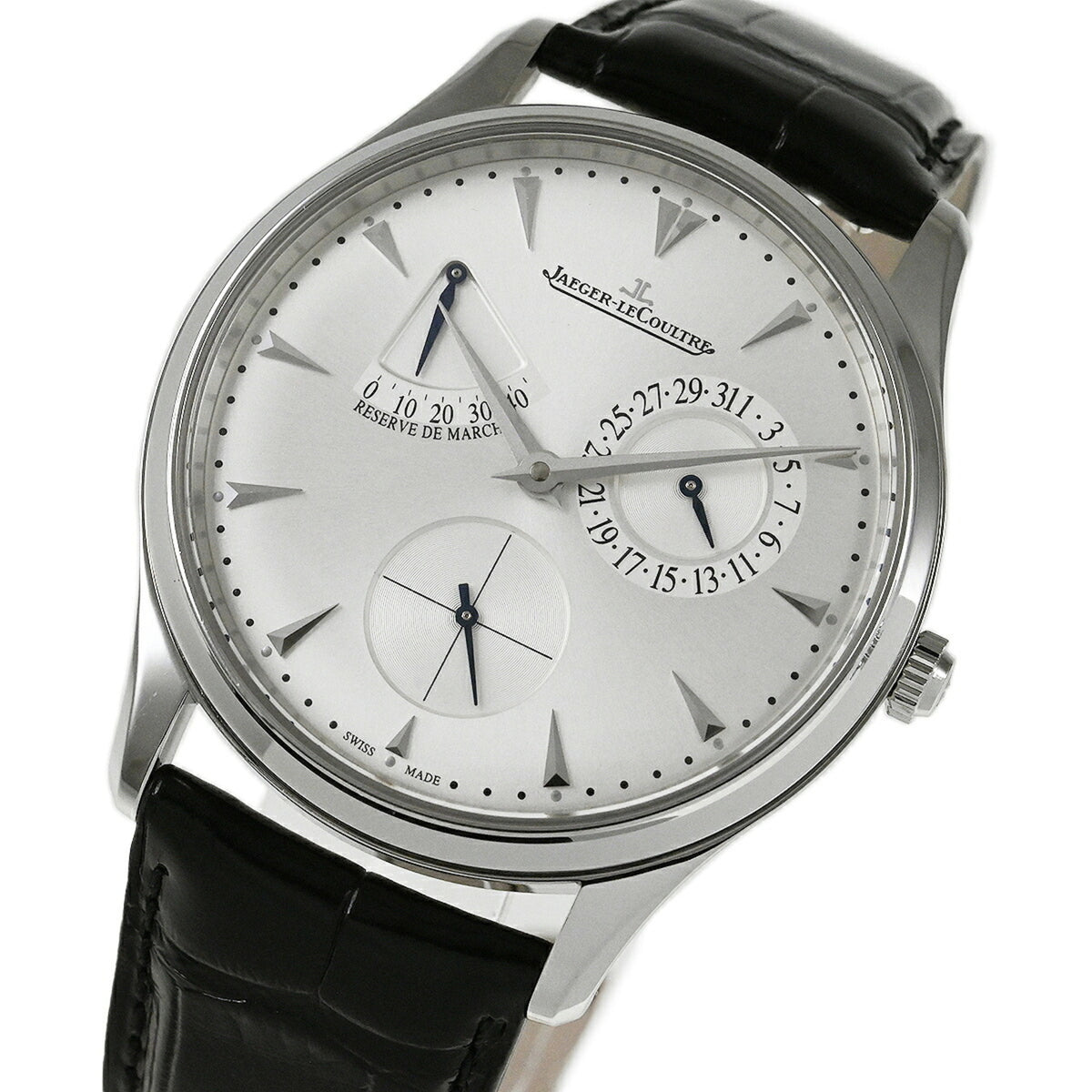 Jaeger LeCoultre Master Ultra Power Reserve Q1378420 Silver Dial 39mm Watch