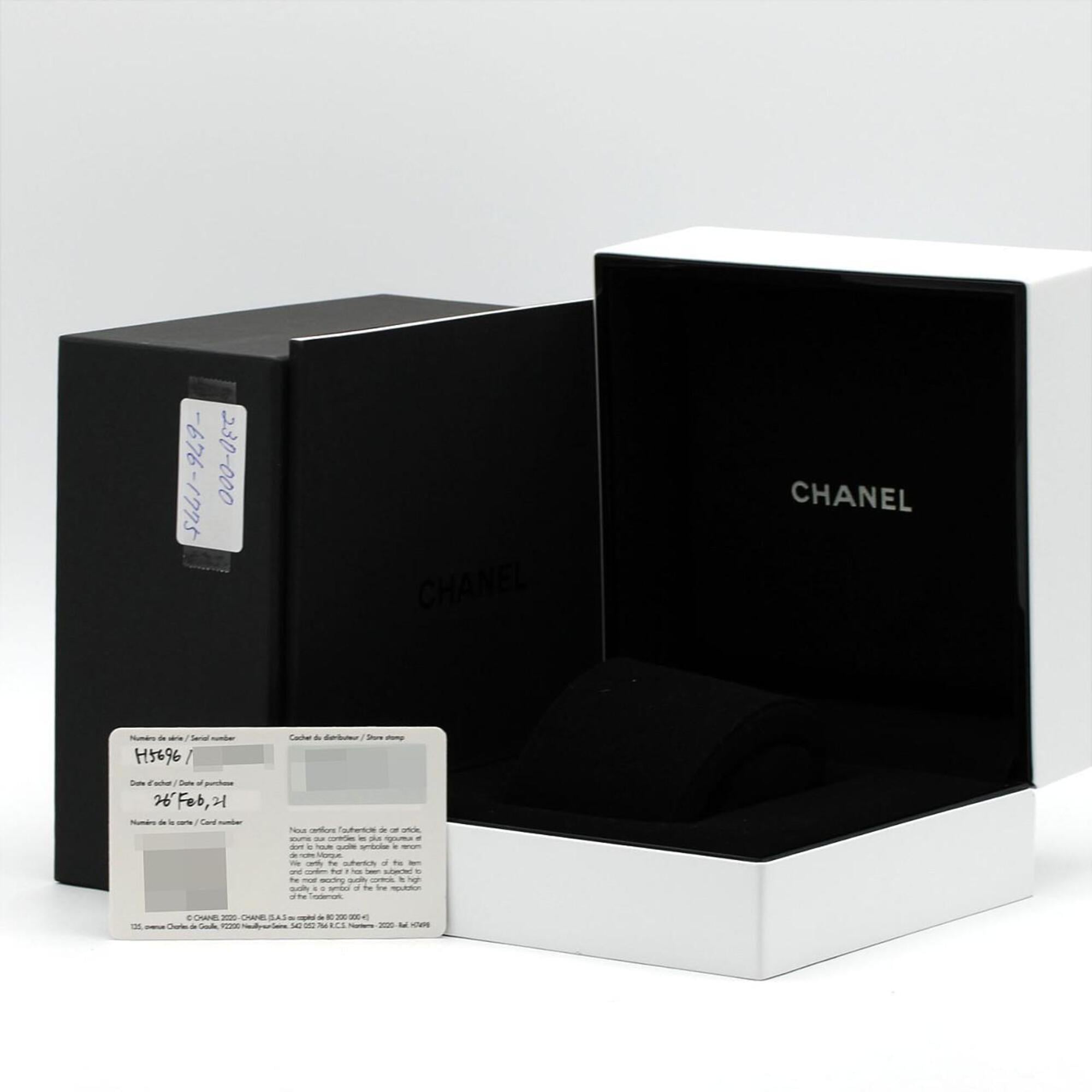 Chanel J12 Caliber 12.2 33mm H5696 Black Dial 33mm Watch