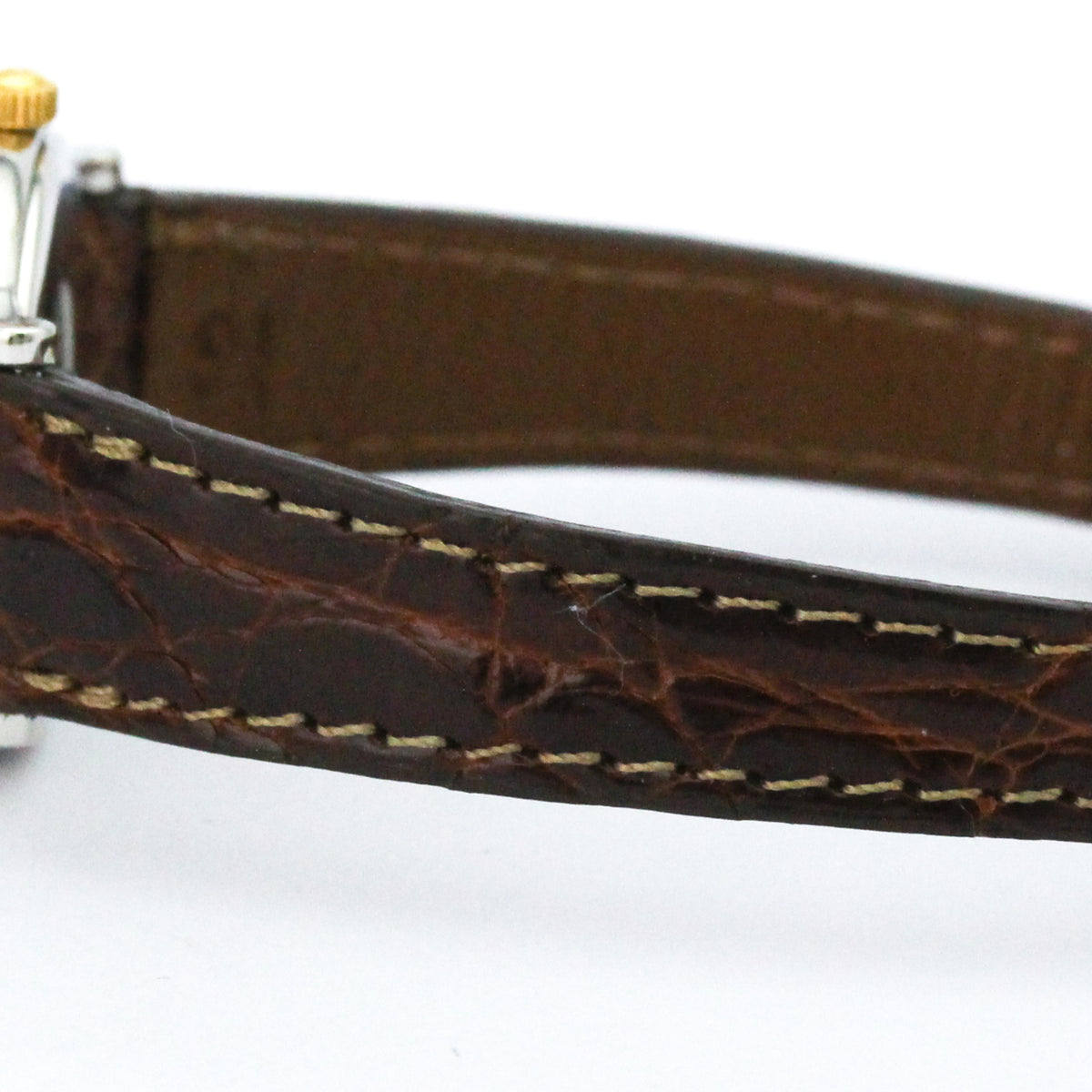 Omega De Ville 595.1111 horloge met gouden wijzerplaat, 23 mm