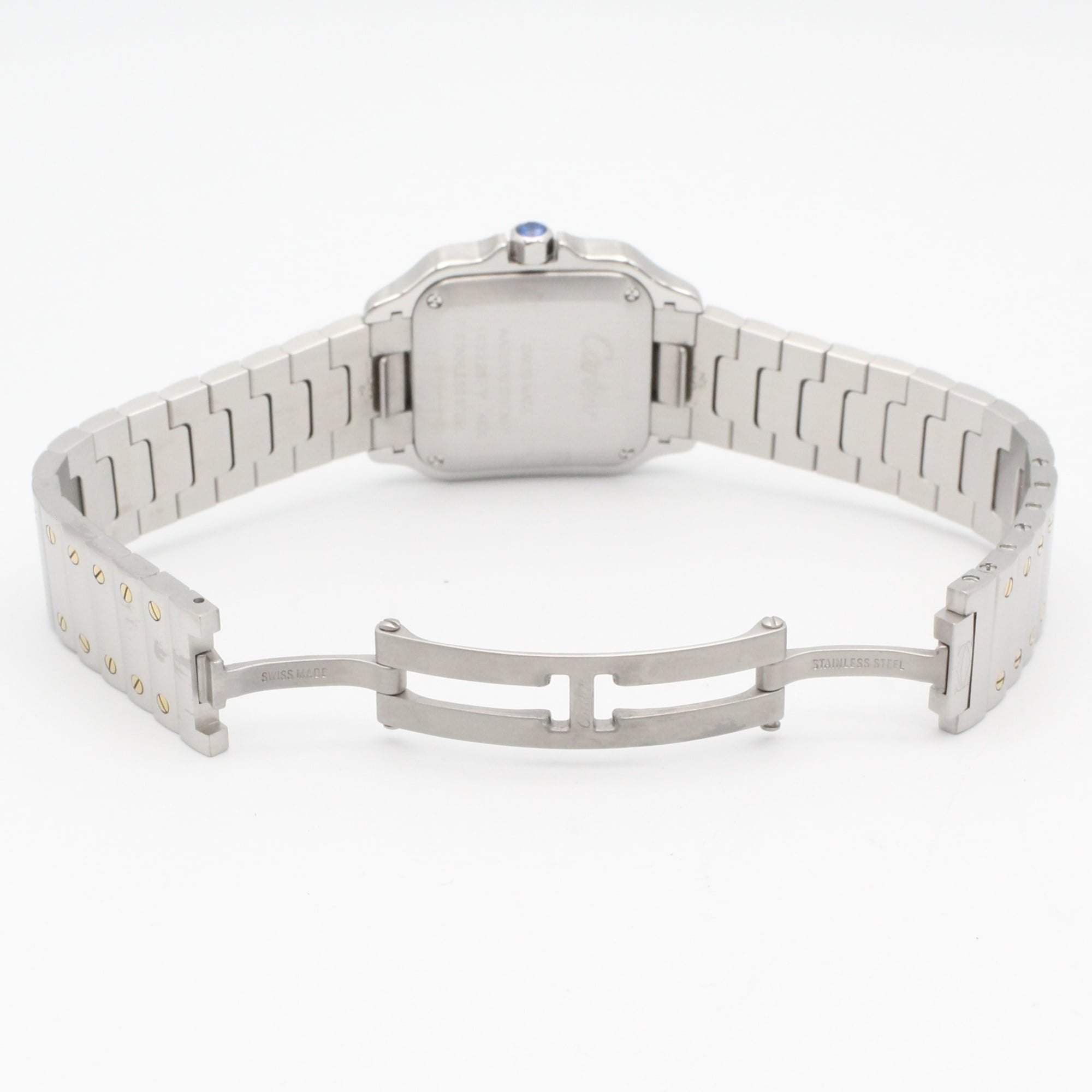 Cartier Santos W2SA0033 Silver Dial Stainless steel, yellow gold 27mm Watch