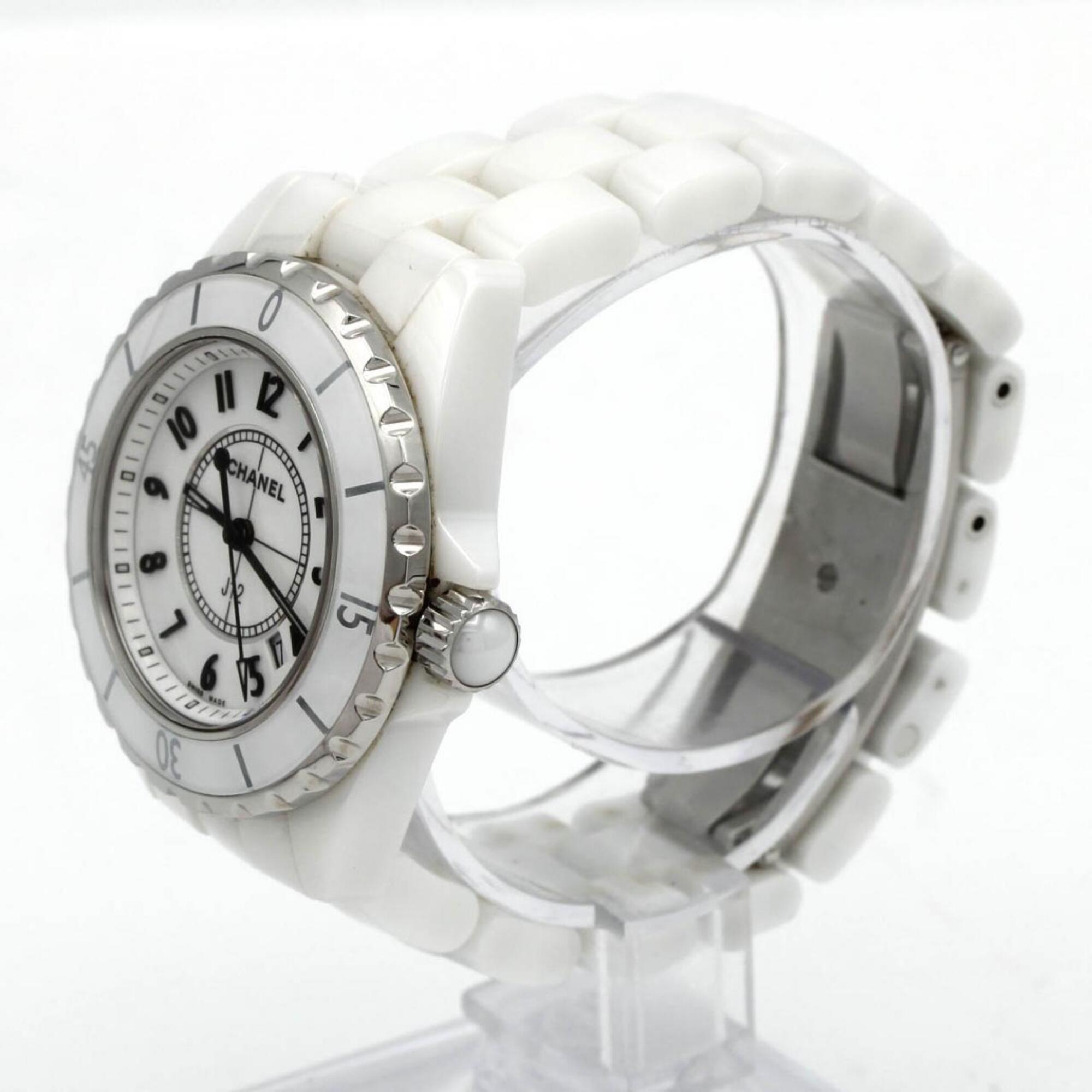 Chanel J12 33 mm Keramik H0968 Weiß Zifferblatt 33 mm Uhr