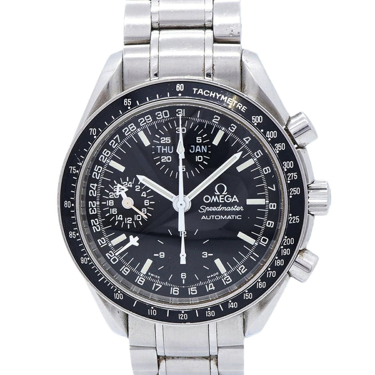 Omega Speedmaster Day-Date 3520.5 Schwarz Zifferblatt 39mm Uhr