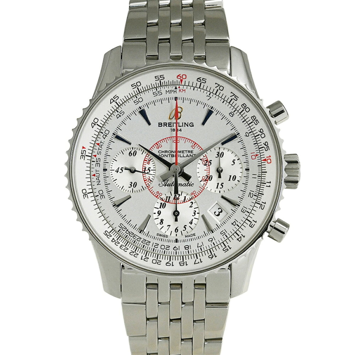 Breitling Montbrillant AB013012/G709 (AB0130) Silver Dial 40mm Watch