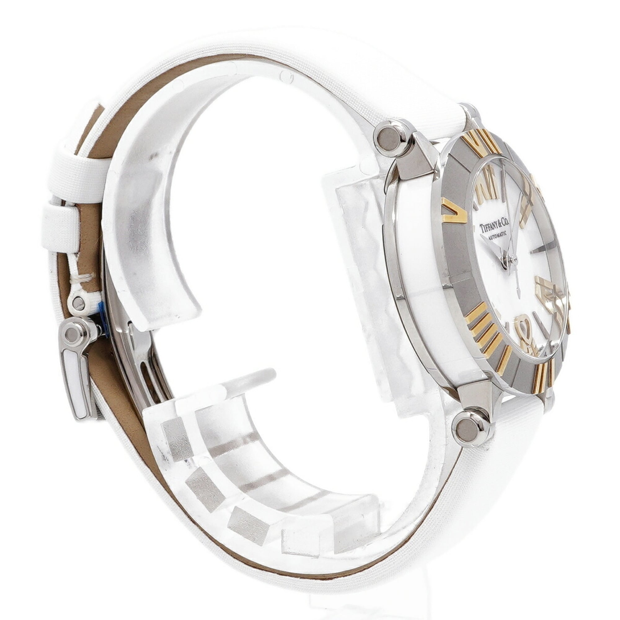 Montre Tiffany & Co. Atlas Z1300.68.16A20A41A Blanc, cadran de 30 mm