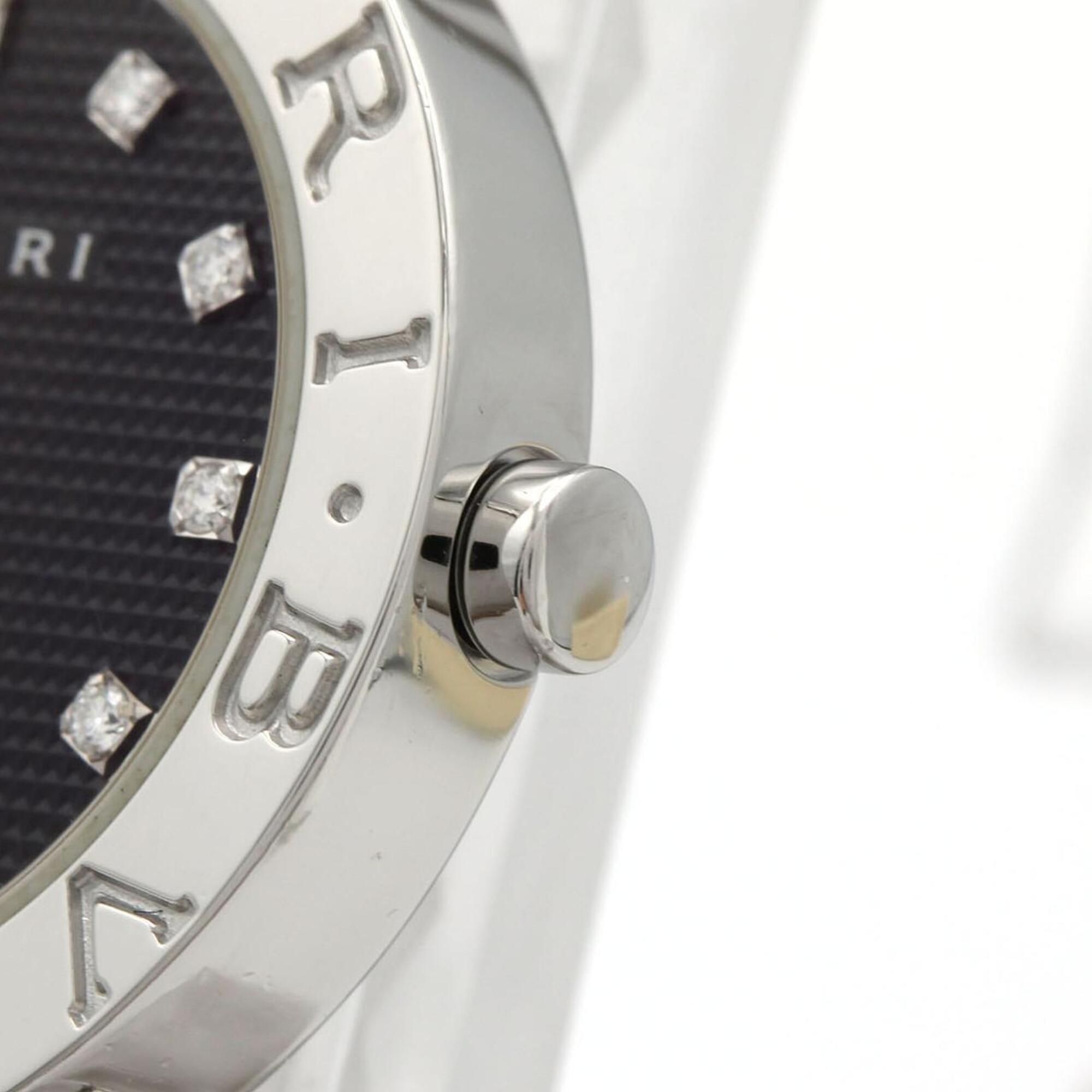 Bulgari 12P BBL26S/BB26BSS/12 Black Dial 26mm Watch