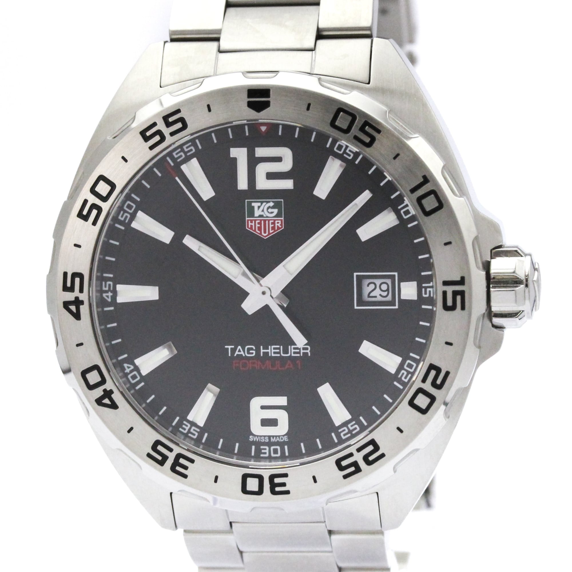 TAG HEUER Formula 1 Stainless Steel Quartz Mens Watch WAZ1112 Polished