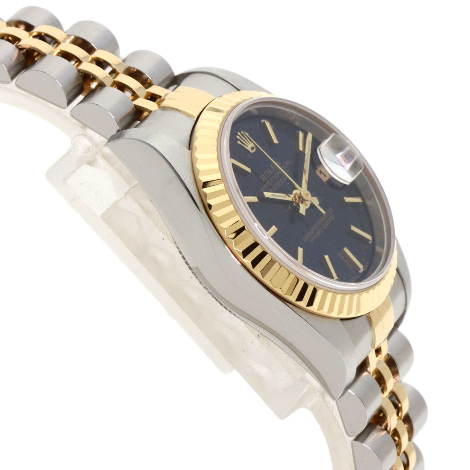 Rolex 79173 Datejust Uhr aus Edelstahl SSxK18YG für Damen ROLEX