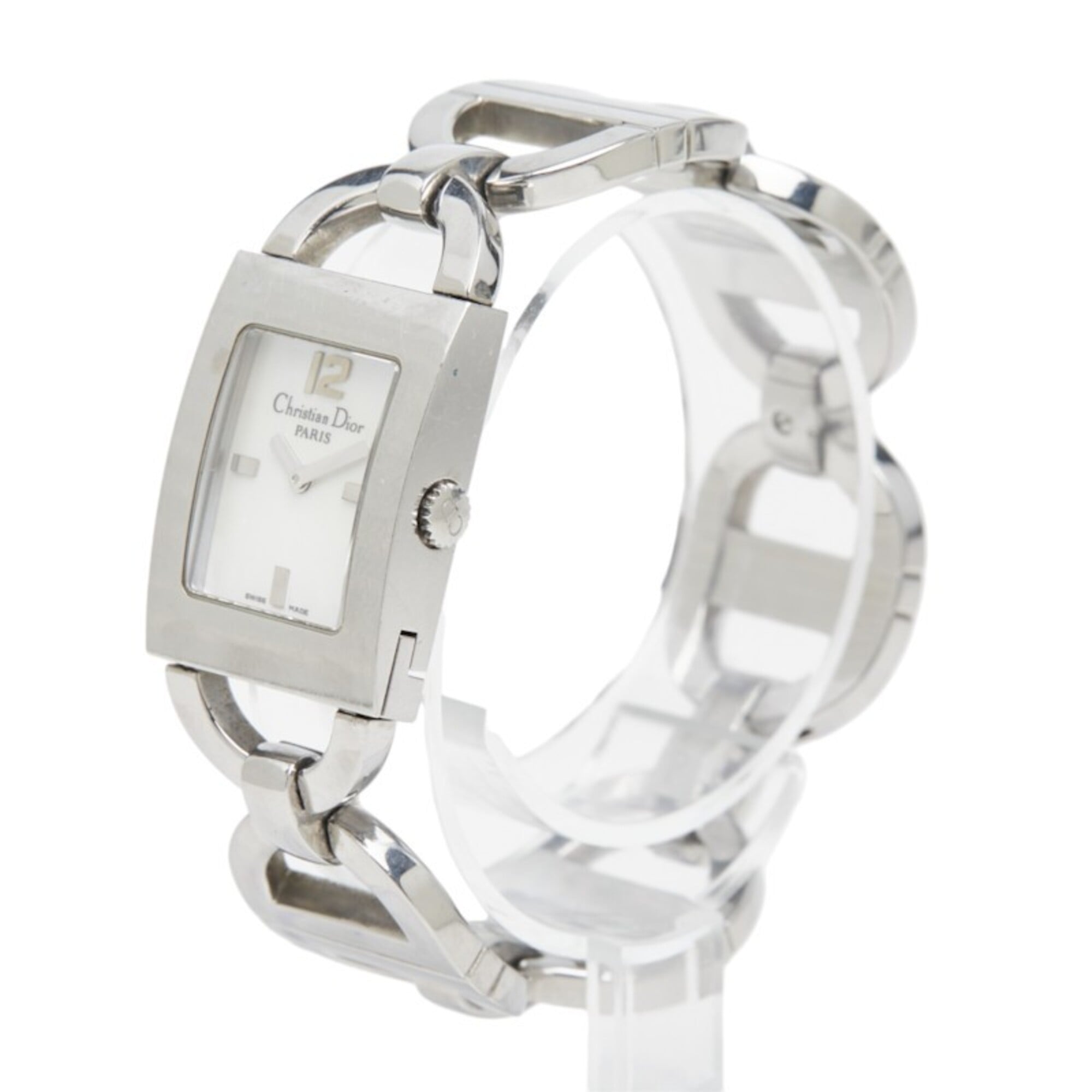 Montre Christian Dior Dior Malice Carré D78-109 Blanc cadran 19 mm