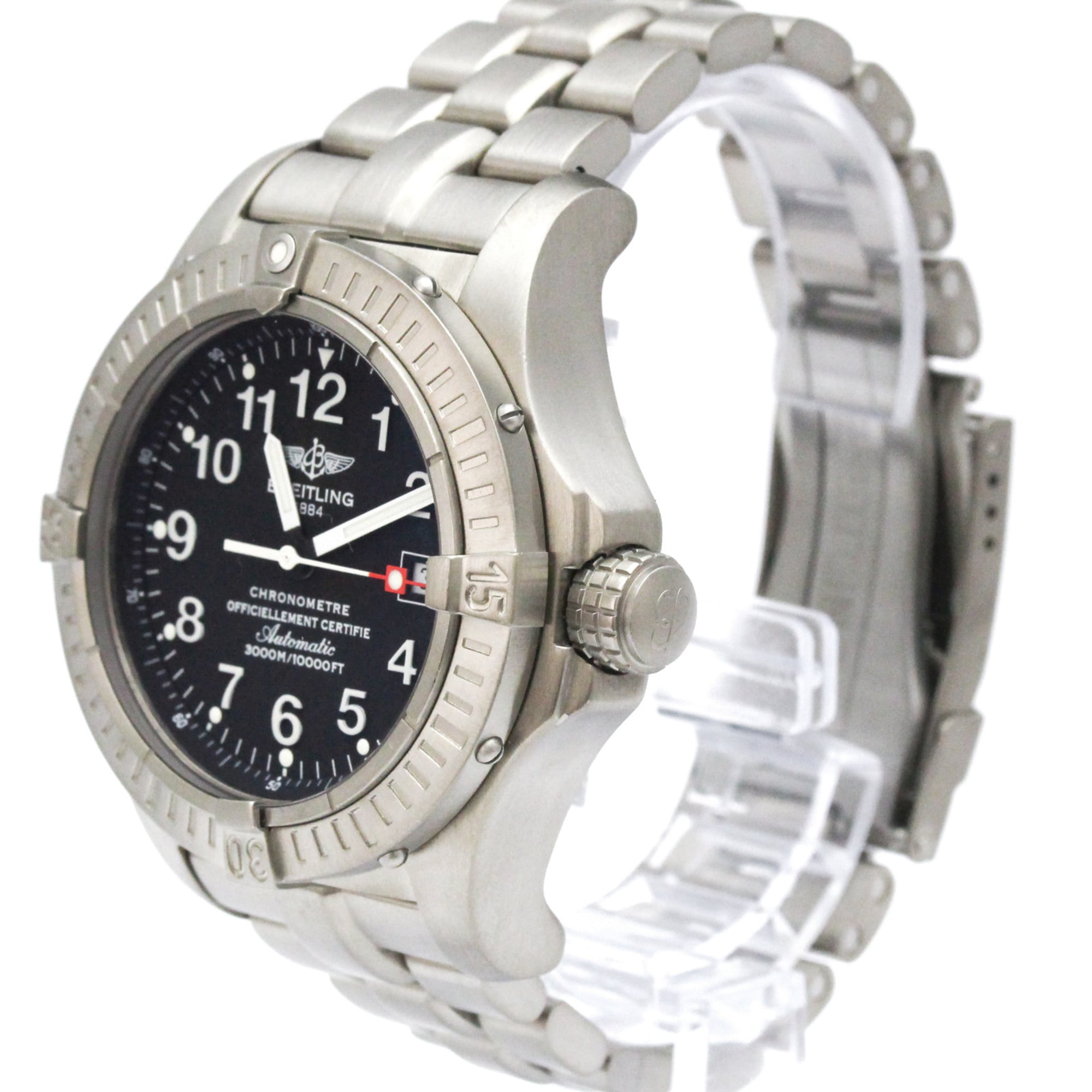 Breitling Avenger E17370 Black Dial 44mm Watch