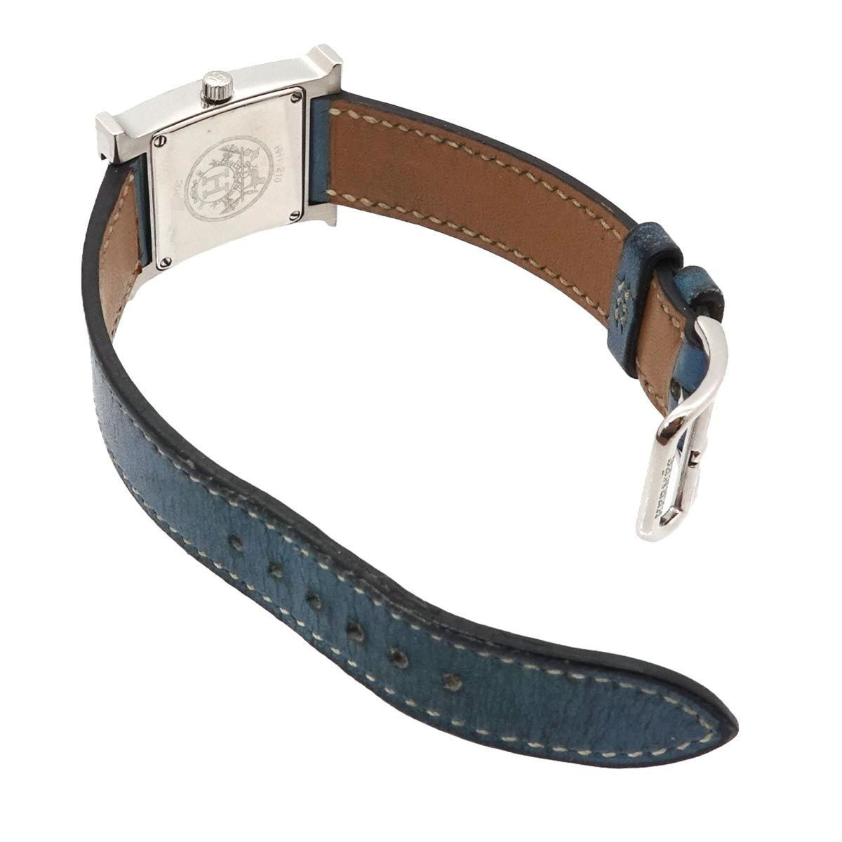 Hermes H – Blaues Zifferblatt, 21 mm Uhr