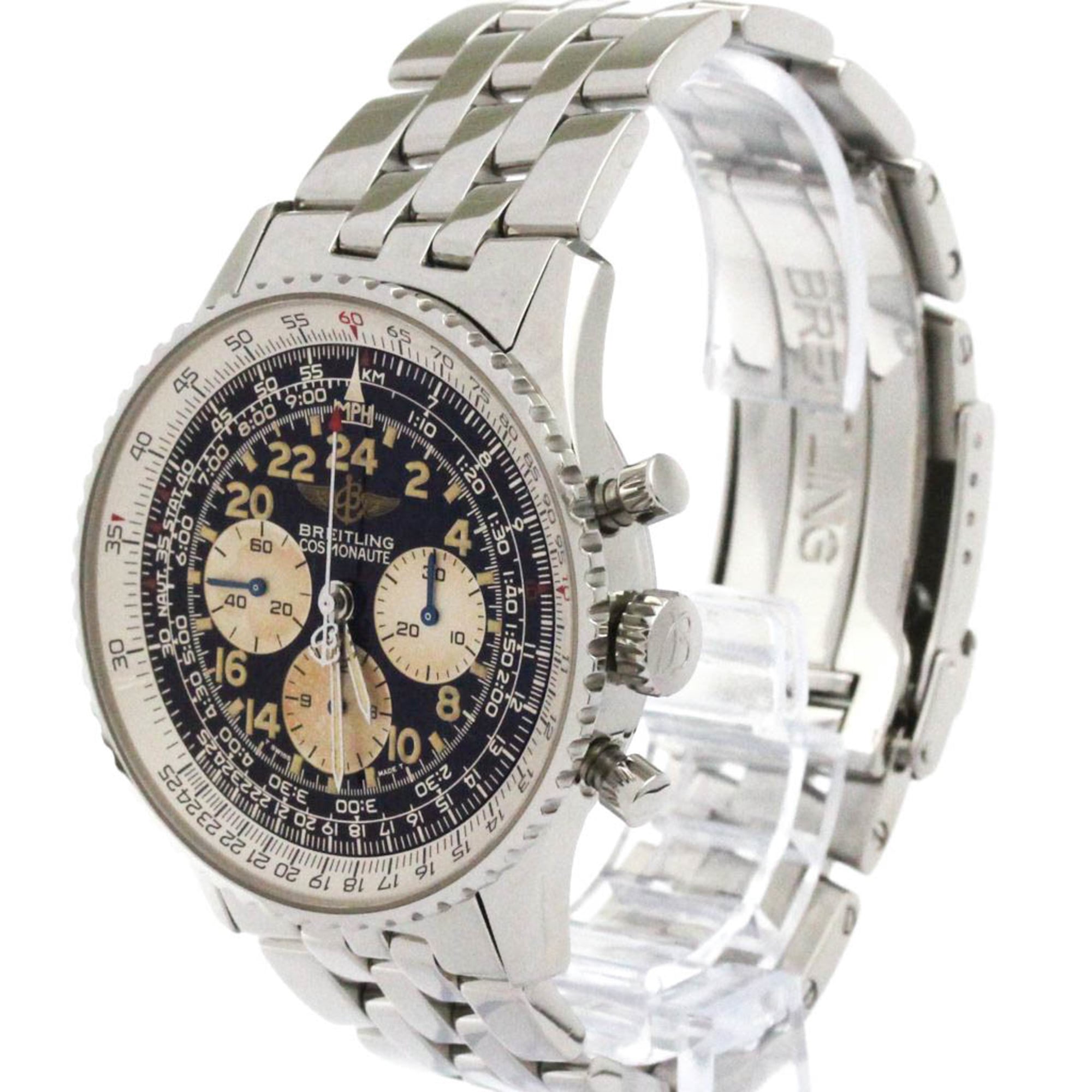 BREITLING Navitimer Cosmonaute Hand-Winding Mens Watch A12023 Polished