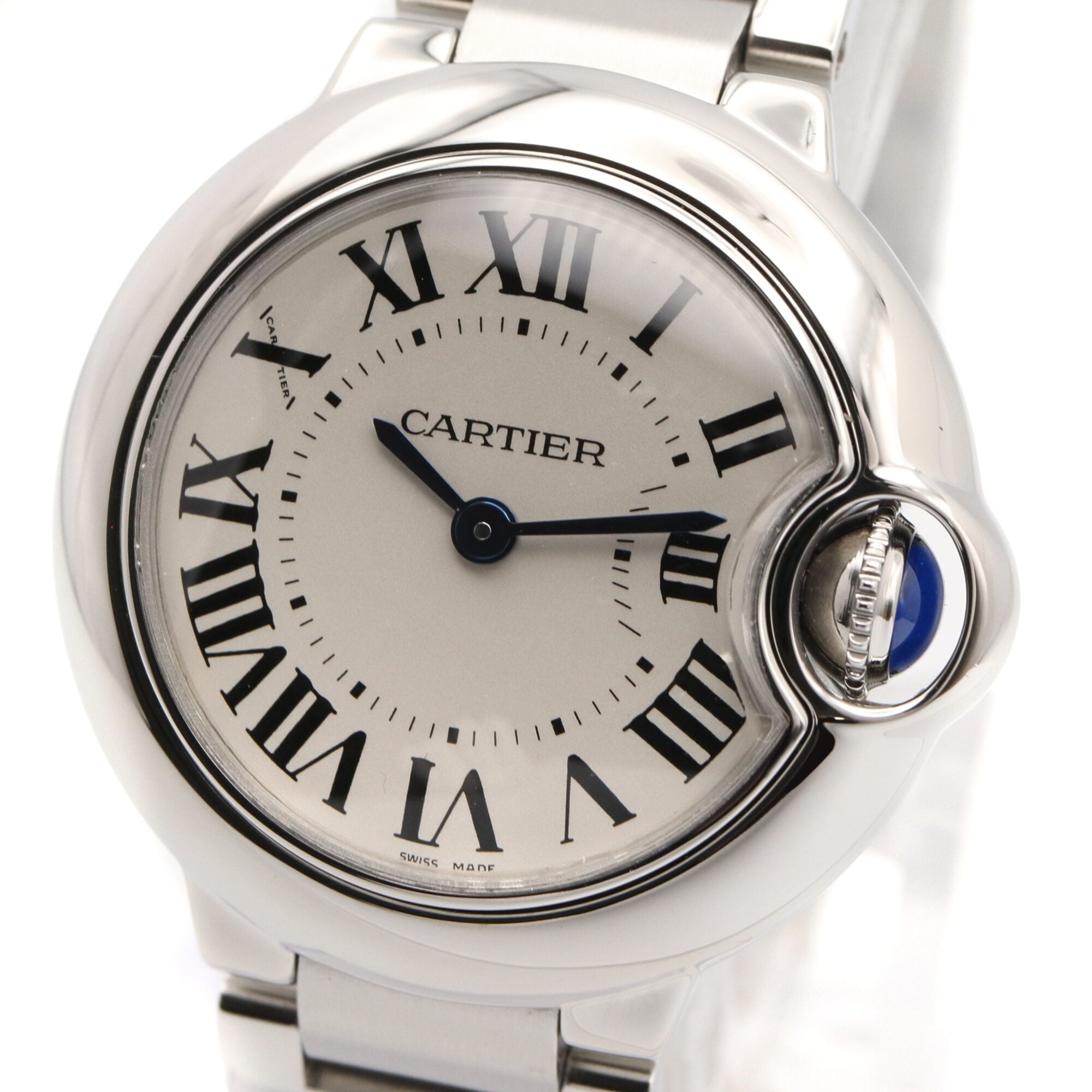 Cartier Ballon Bleu SM W69010Z4 Silver Dial 28mm Watch