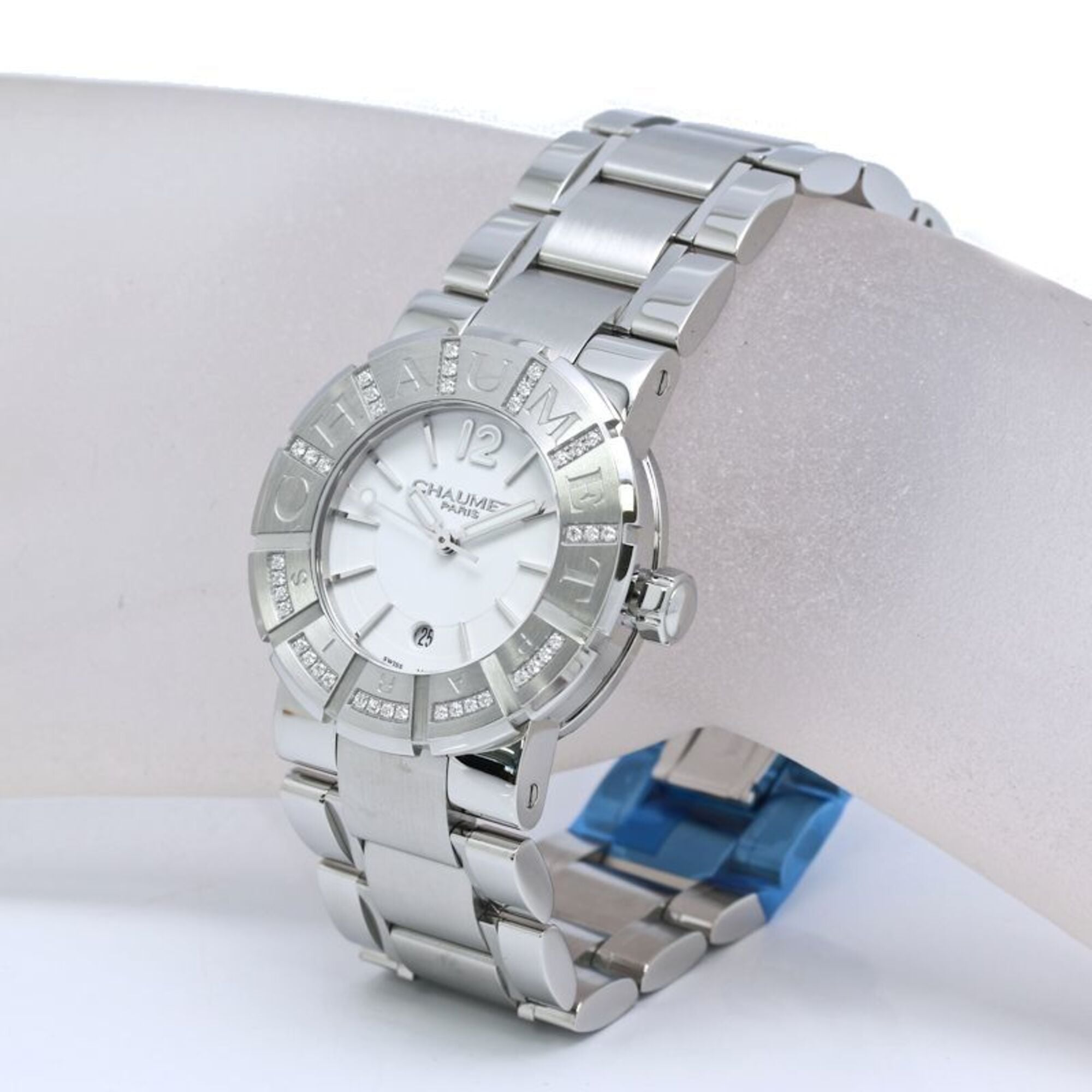 Chaumet Class One MM Diamond Bezel W1722I-35A 622C-38640 Boys' Stainless Steel 40562