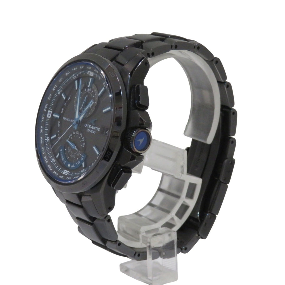 Casio Oceanus Titanium radiogestuurde OCW-T1000 horloge met wijzerplaat van 45 mm