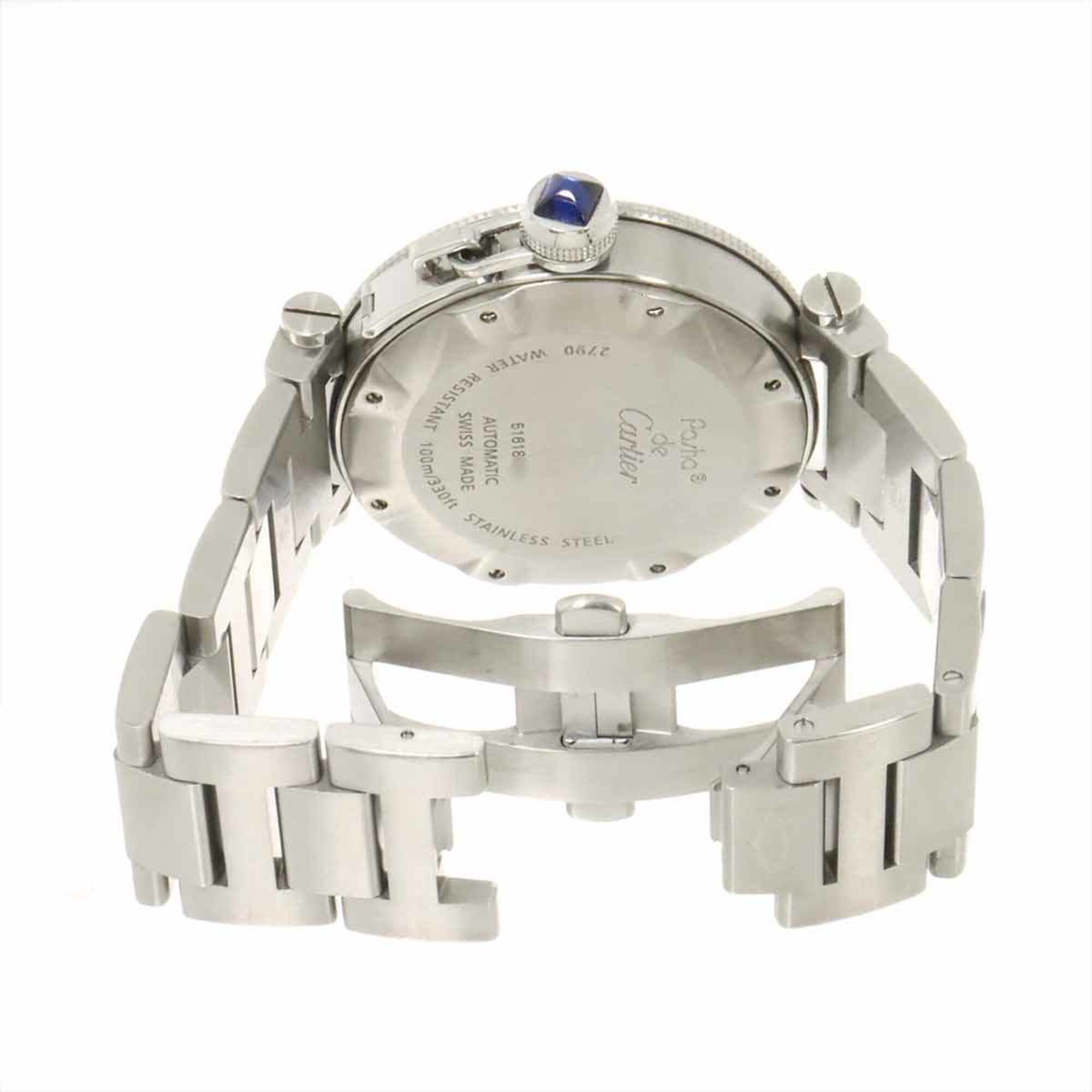Montre Cartier Pasha Seatimer W31080M7 à cadran argenté 40mm