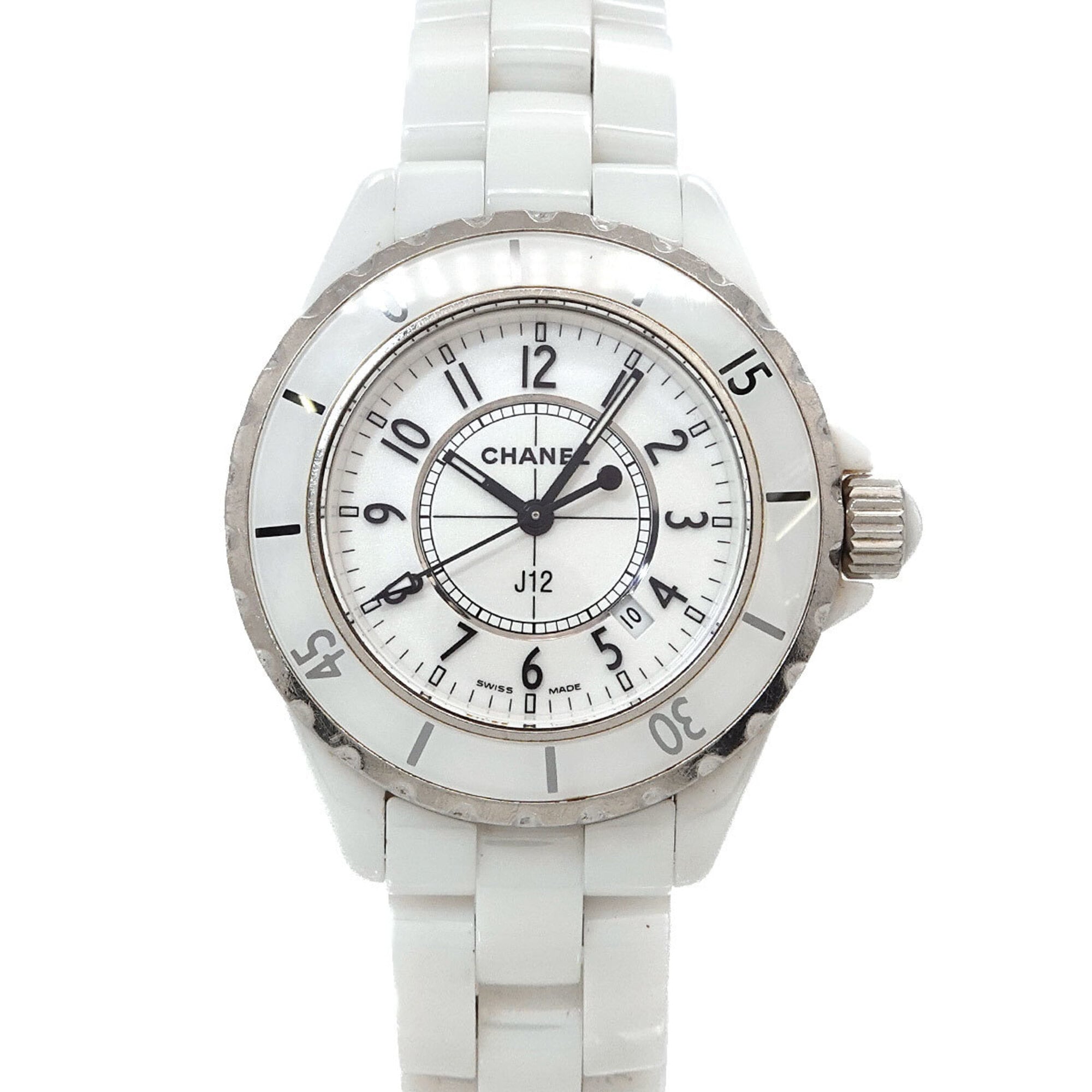 Chanel J12 H0968 White Dial 34mm Watch